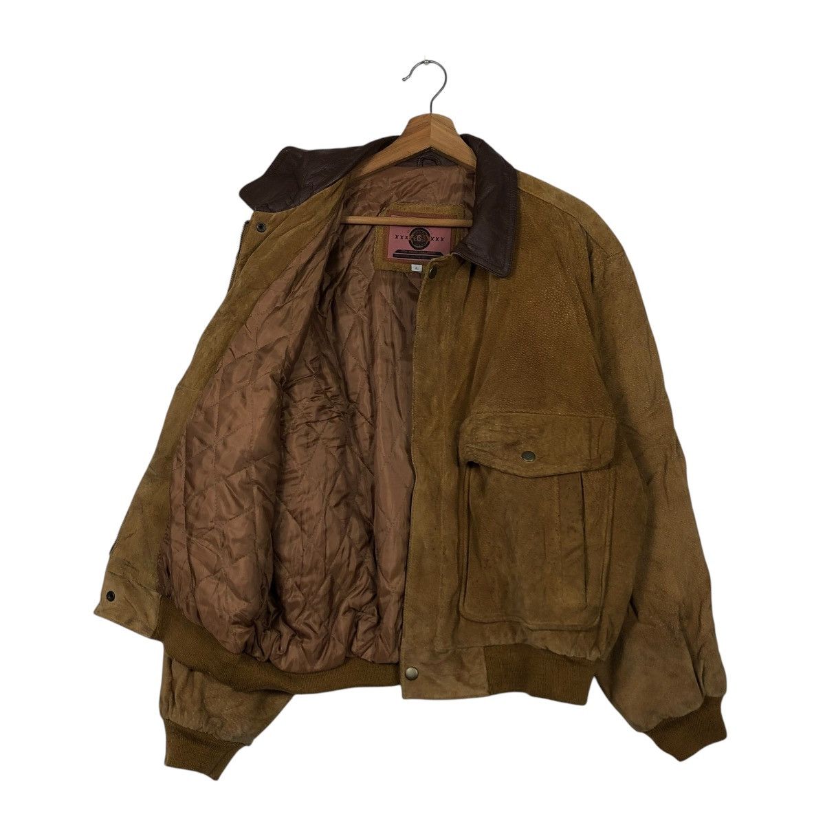 Japanese Brand 🔥VINTAGE BOMBER LEATHER JACKET GELEONE BASIC ISSEY MIYAKE Size US L / EU 52-54 / 3 - 13 Thumbnail