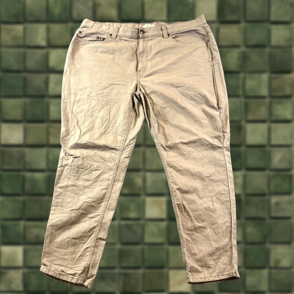The Mountain Blue Mountain Chino Pants Mens Beige 44x32 100% Cotton Tapered Regular fit Size US 44 / EU 60 - 1 Thumbnail