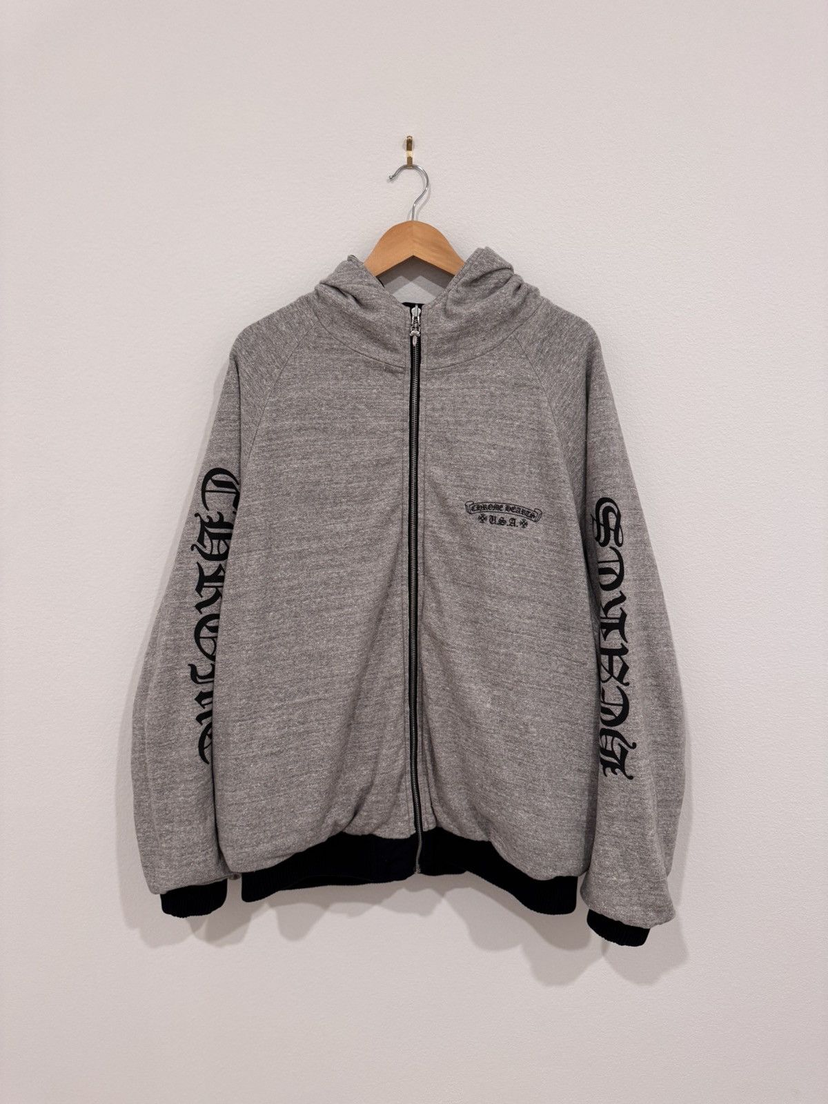Chrome Hearts Chrome Hearts Reversible Jacquard Nylon Raglan Jacket Size US XXL / EU 58 / 5 - 6 Thumbnail