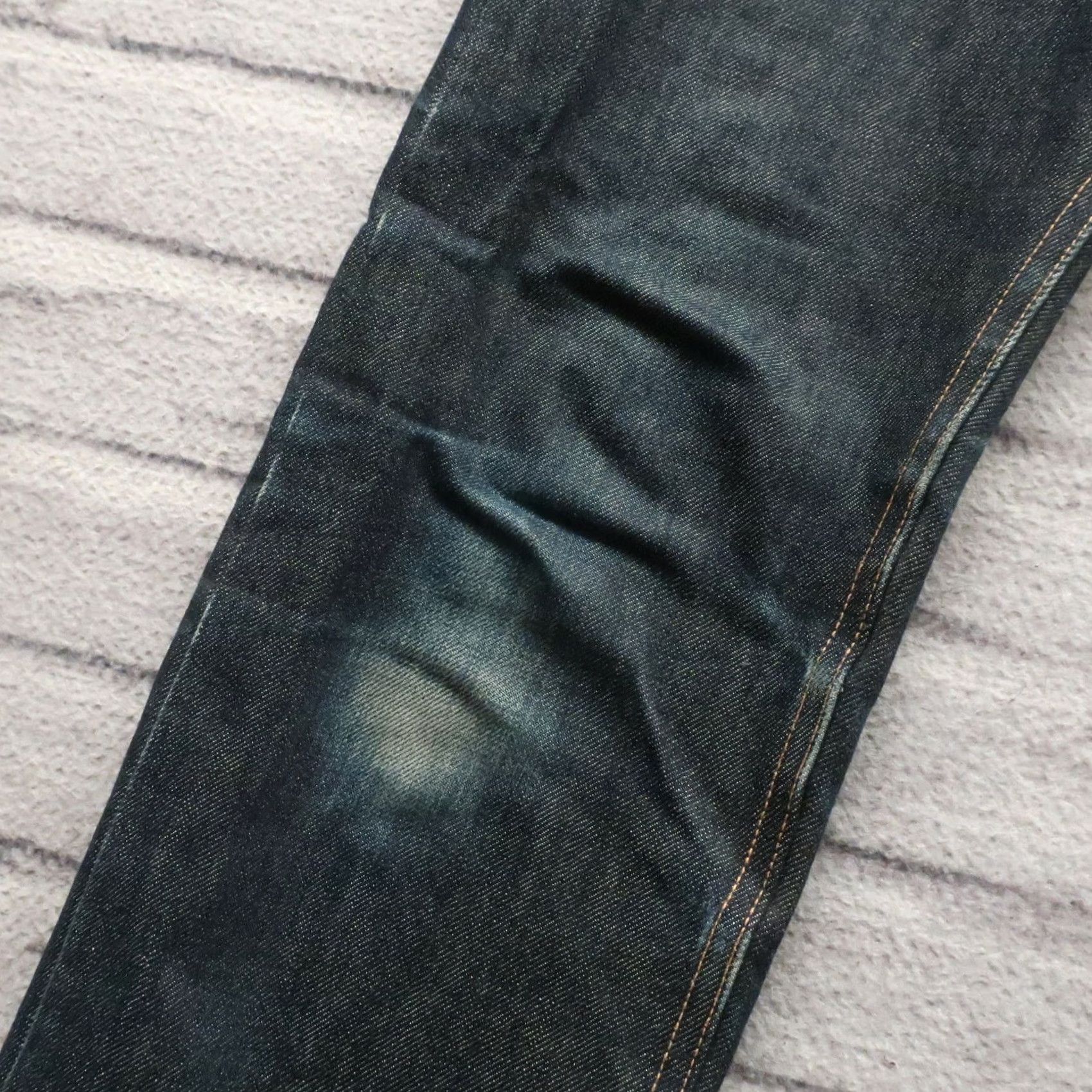 3sixteen VINTAGE 3sixteen ST-100X Selvedge Denim Jeans Mens Jeans Dark Wash 28-29" 33" Inseam Distressed Size US 28 / EU 44 - 3 Thumbnail
