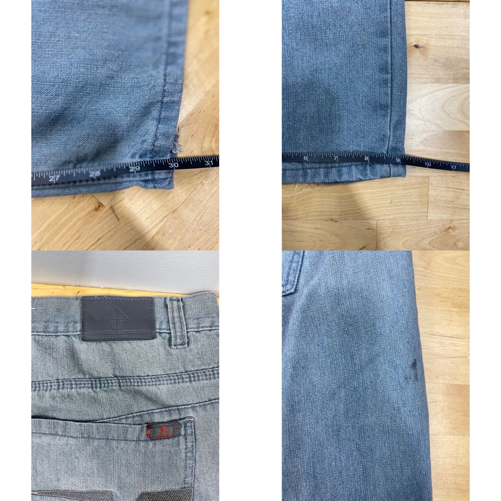 Vintage Swiss Cross Jeans Men 46 Regular Cotton Blend Gray 32 In Distress 3145 Size US 30 / EU 46 - 8 Thumbnail