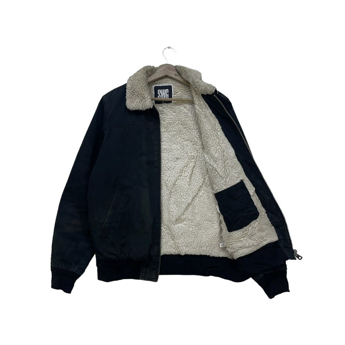Buzz Rickson's × Swagger 💥Japanese Brand Vintage Distressed Swagger Shearling Jacket Size US M / EU 48-50 / 2 - 1 Thumbnail