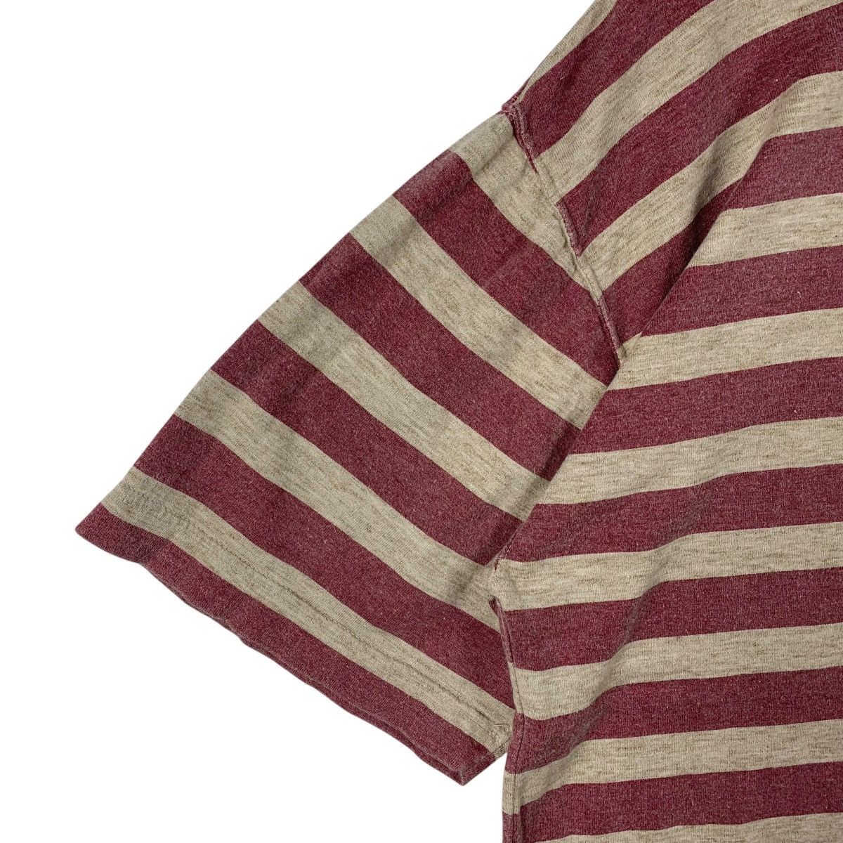 Quiksilver Vintage 90s QUIKSILVER hanley neck stripe tee Size US L / EU 52-54 / 3 - 6 Thumbnail