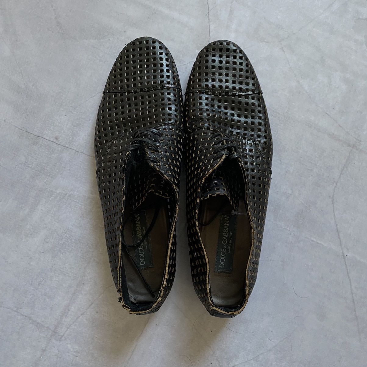 Dolce & Gabbana Archive Vintage Dolce Gabbana Leather Avant-Garde Shoes Size US 11 / EU 44 - 4 Thumbnail