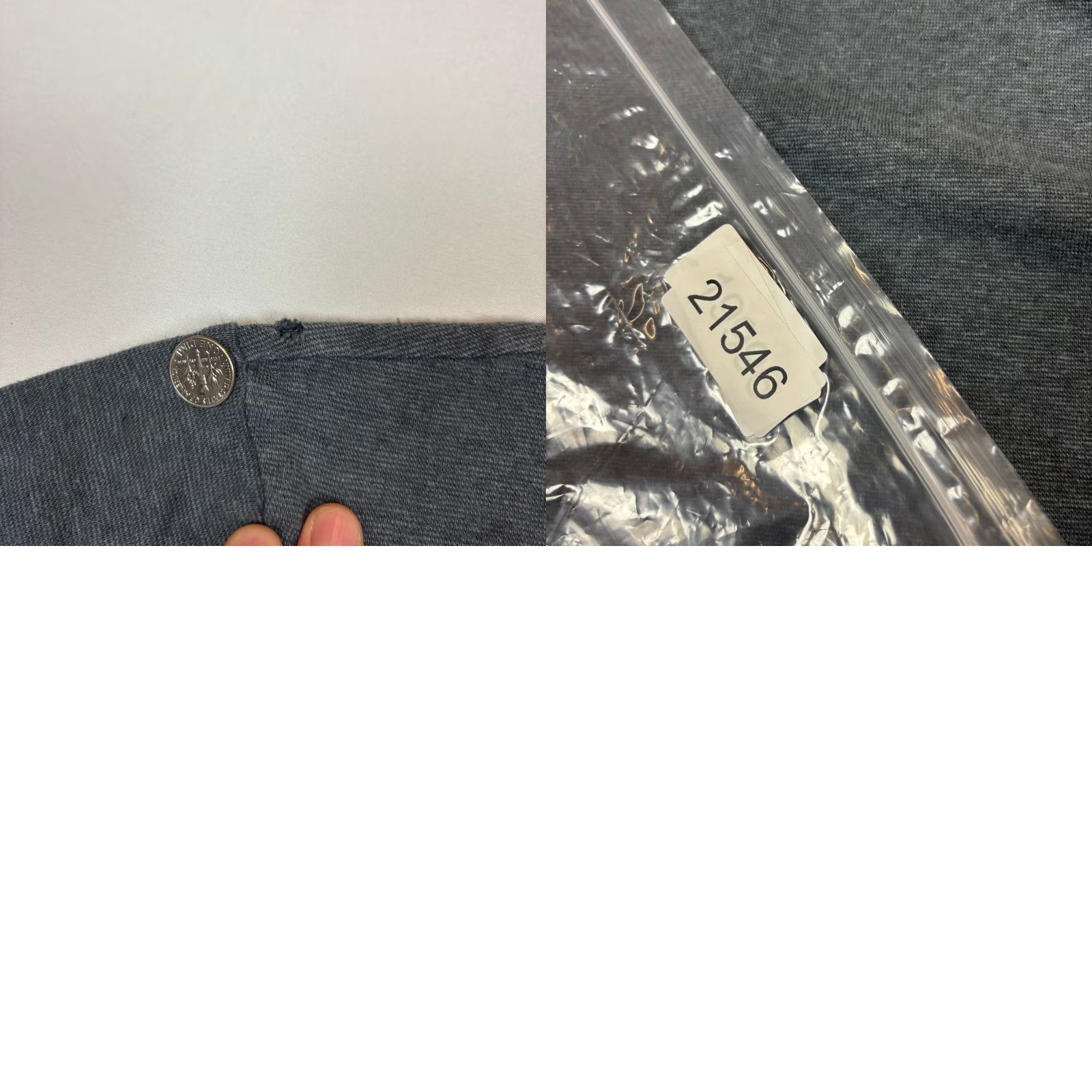 Buck Mason BUCK MASON Shirt Men's L Gray Classic Straight Hem Hemp Cotton Quiet Luxury Size US L / EU 52-54 / 3 - 8 Thumbnail
