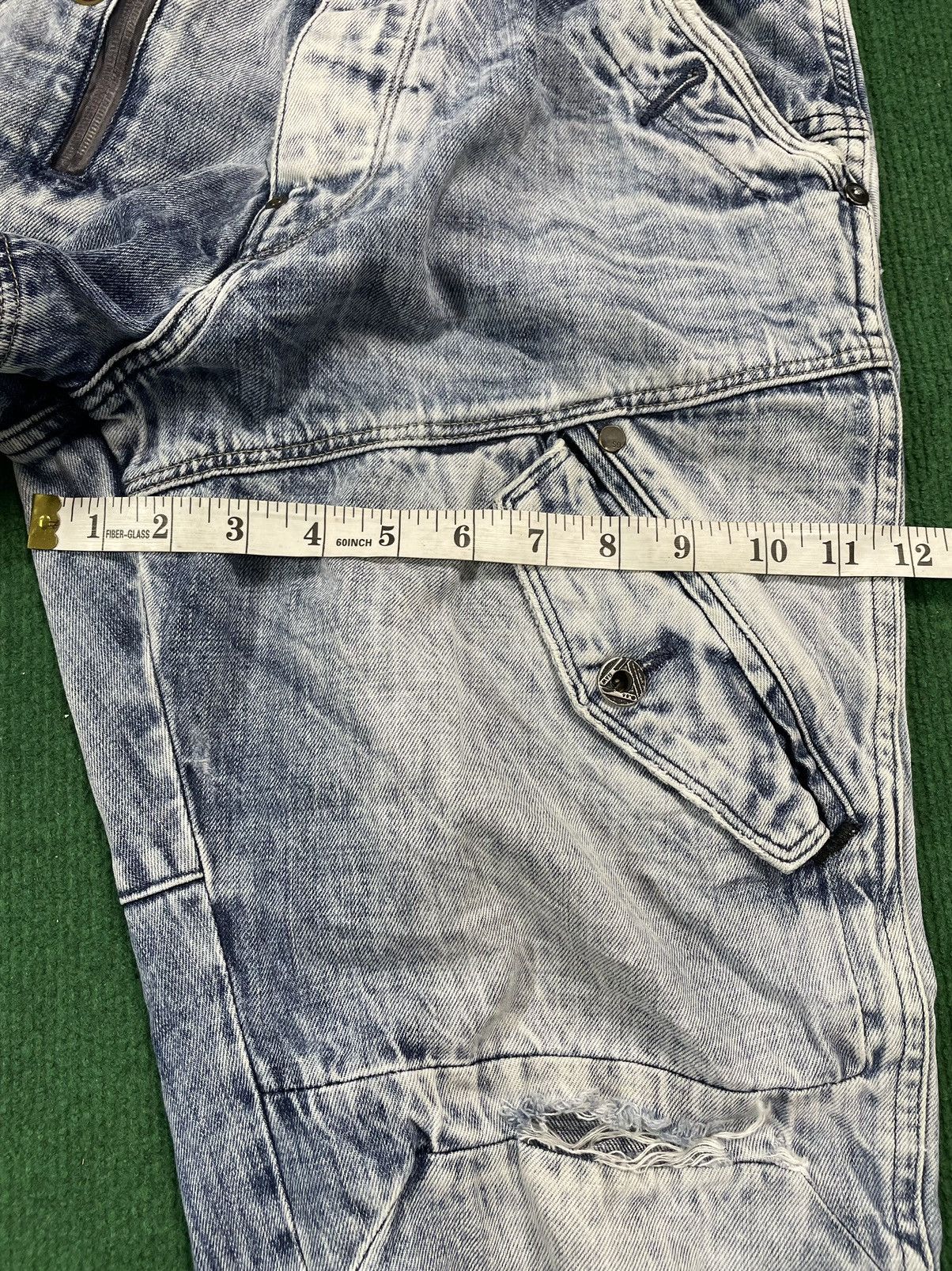 G-Star × If Six Was Nine × Japanese Brand G Star Raw Denim Distressed Look Jeans Size US 31 - 18 Thumbnail
