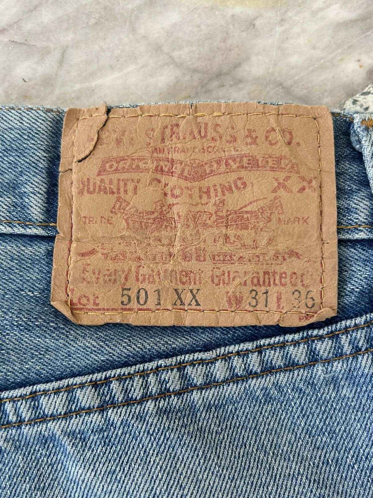 Levi's Levis 501 Vintage Ripped Denim Shorts Size US 31 - 13 Thumbnail