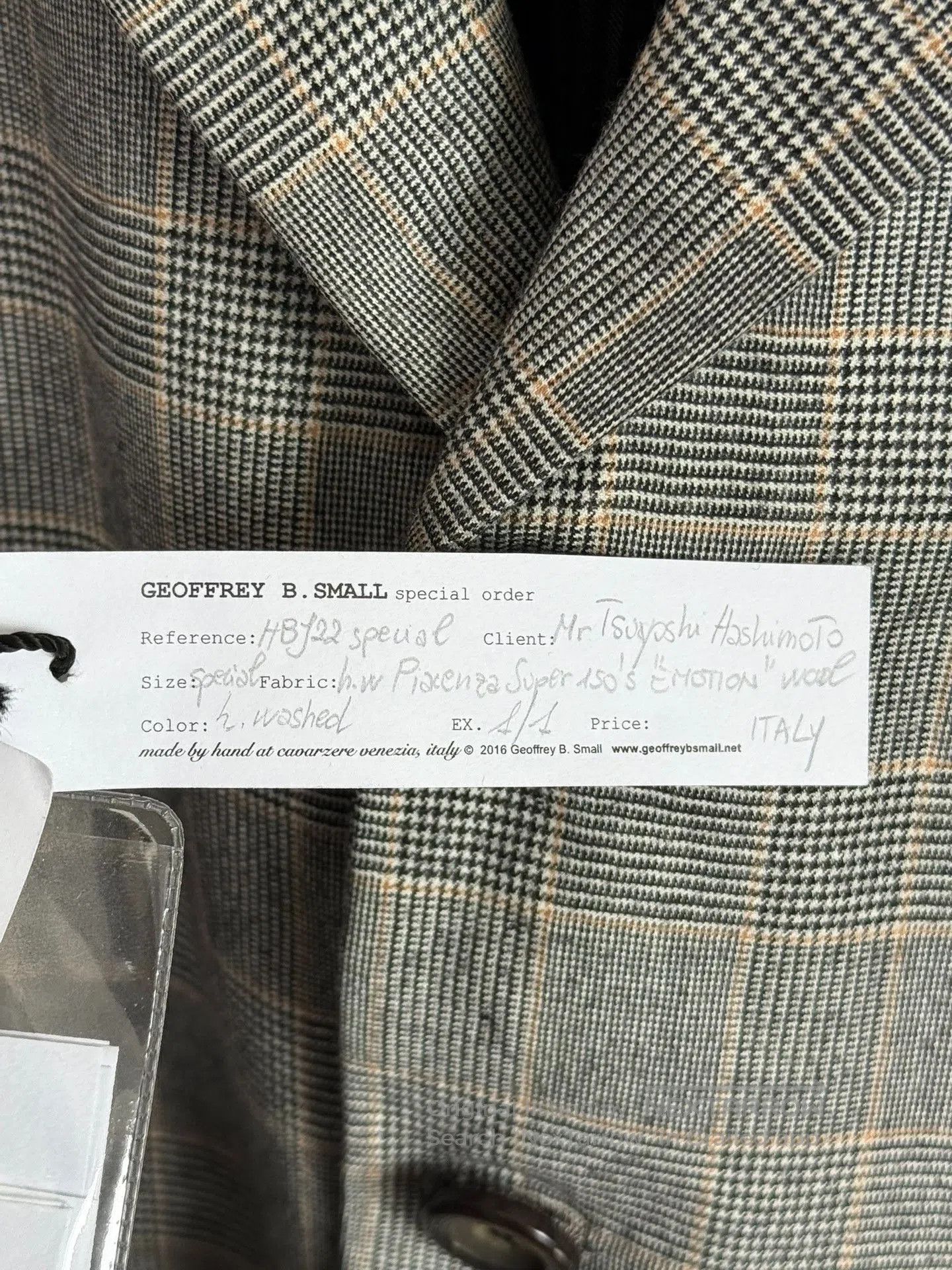 Geoffrey B. Small Geoffrey B.Small 3B Notch Lapel Plaid Jacket. Size US M / EU 48-50 / 2 - 9 Thumbnail