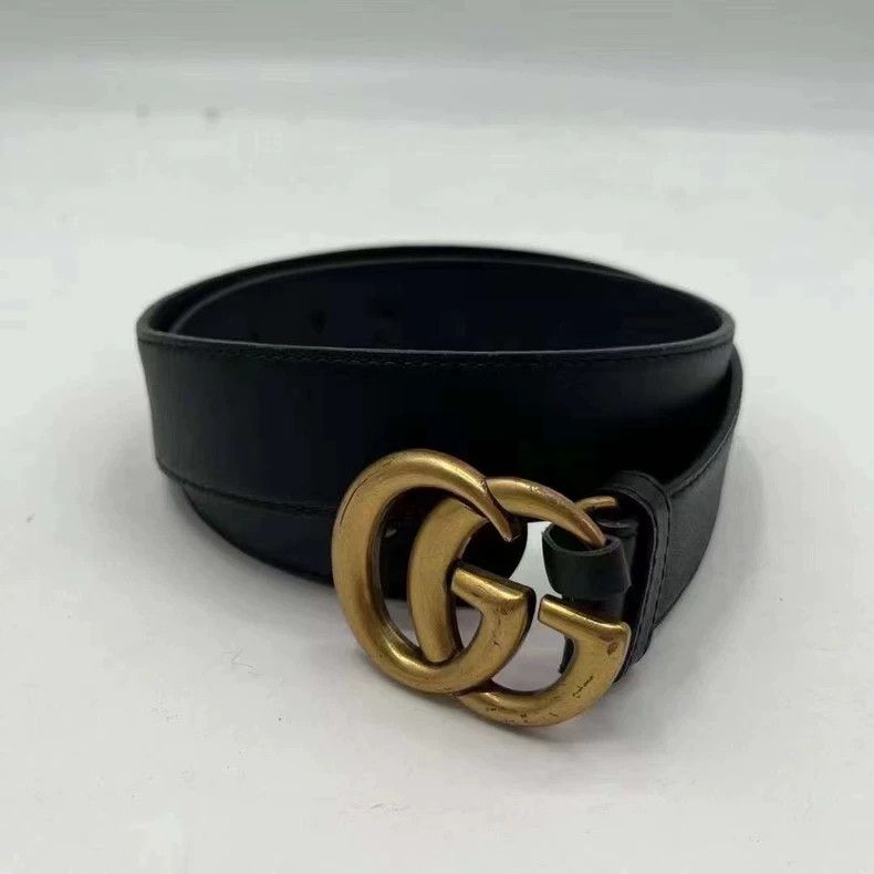 Gucci Gucci Size 80The latest black metal gold head retro double Size ONE SIZE - 1 Thumbnail