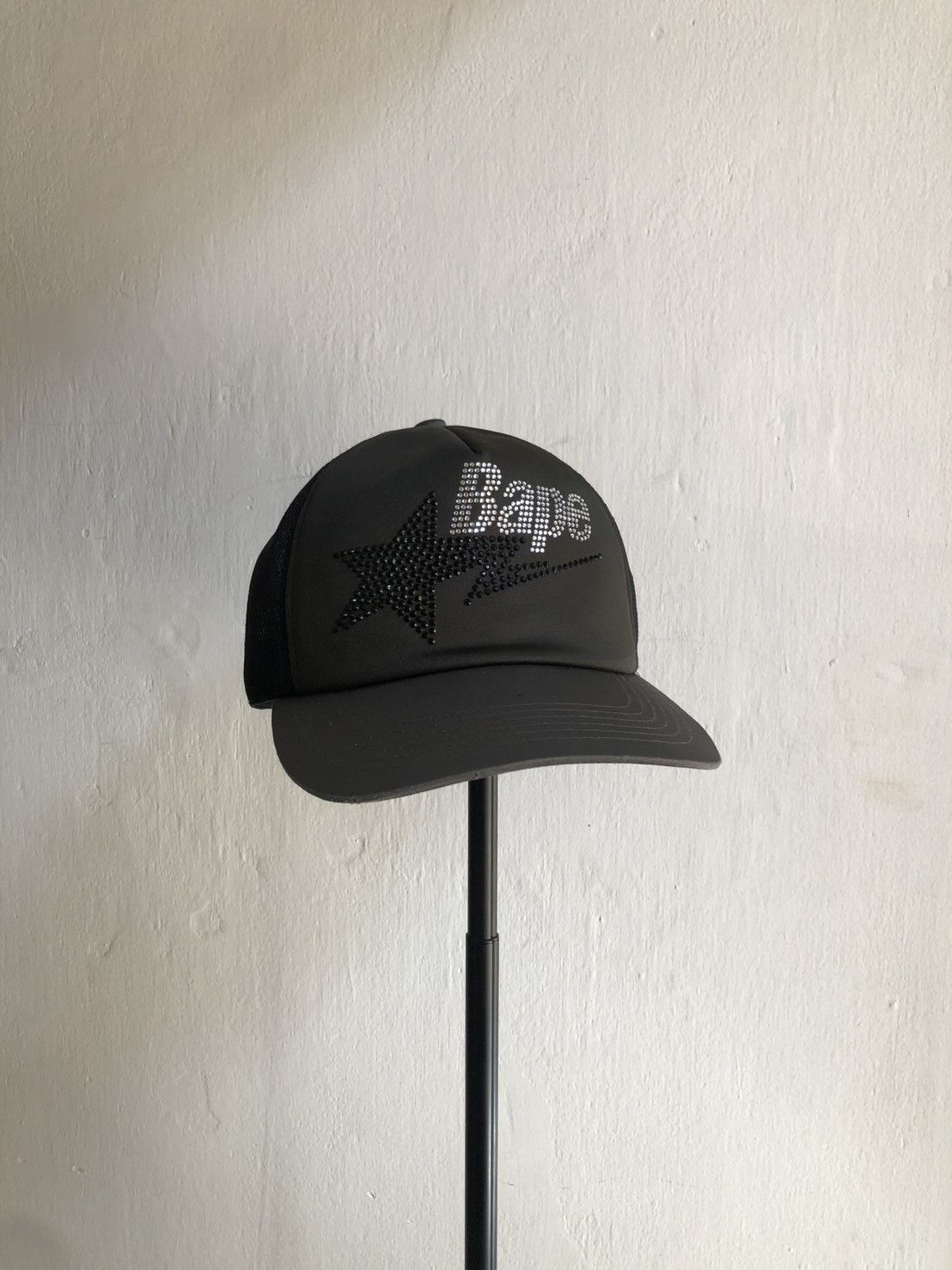 Bape Bape 2000s Sta logo Swarovski trucker hat Size ONE SIZE - 1 Thumbnail
