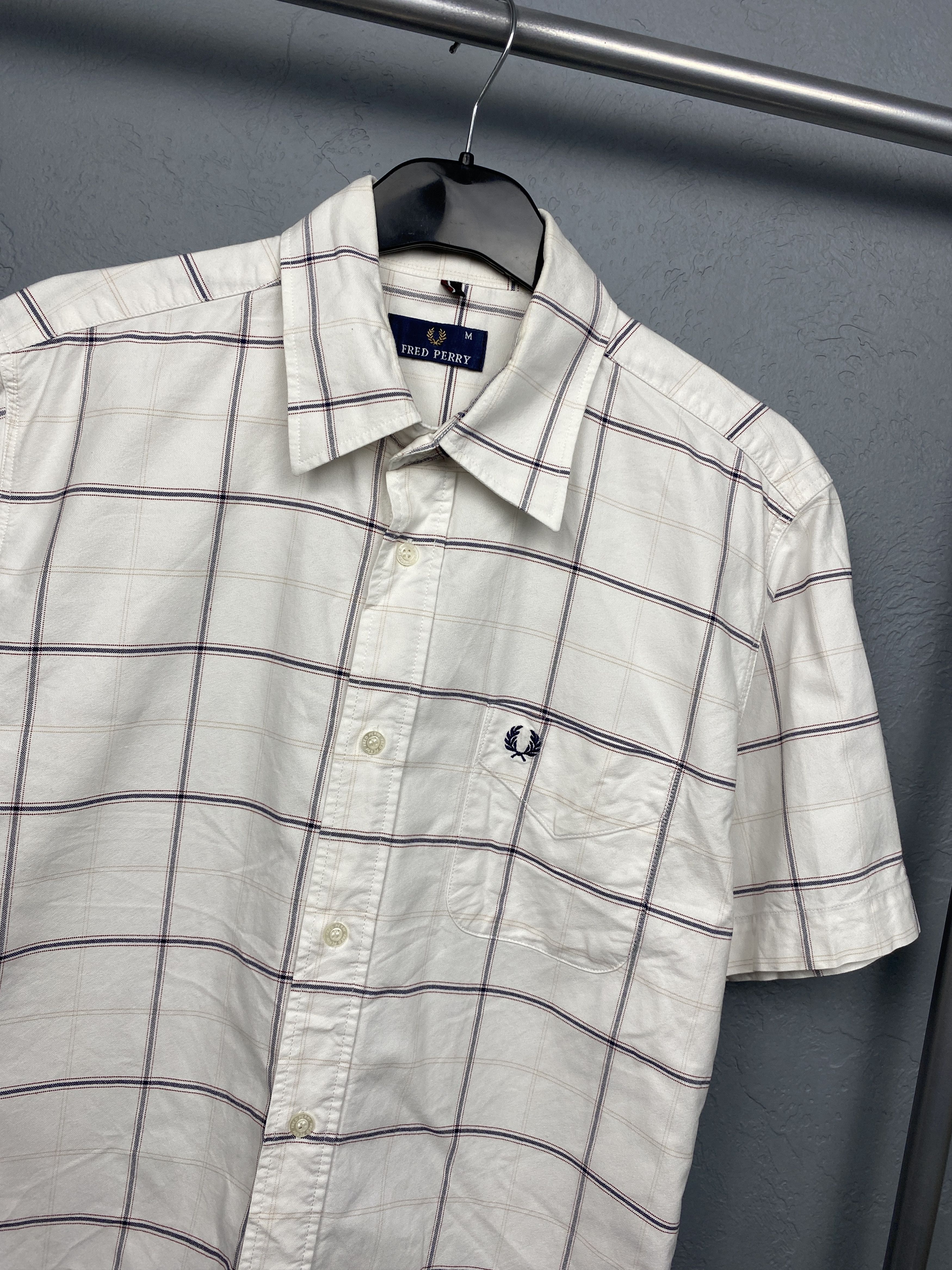 Fred Perry Fred Perry Vintage Mens Short Sleeve Shirt Size US M / EU 48-50 / 2 - 2 Thumbnail