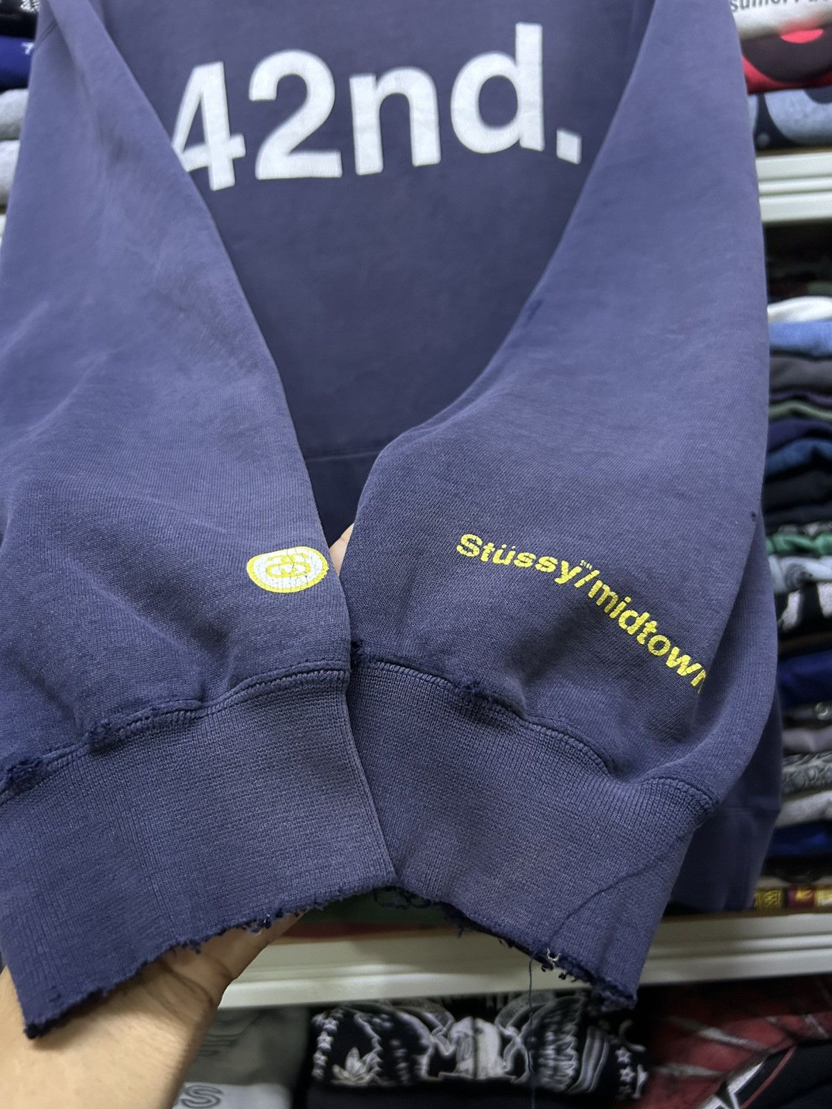 Stussy Vintage thrashed Stussy 42nd. midtown made in usa Size US XL / EU 56 / 4 - 4 Thumbnail