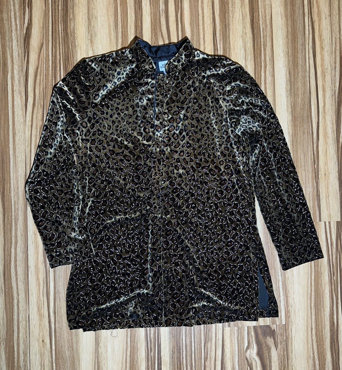 Other Leopard Print Velvet light sweater Size L / US 10 / IT 46 - 2 Thumbnail
