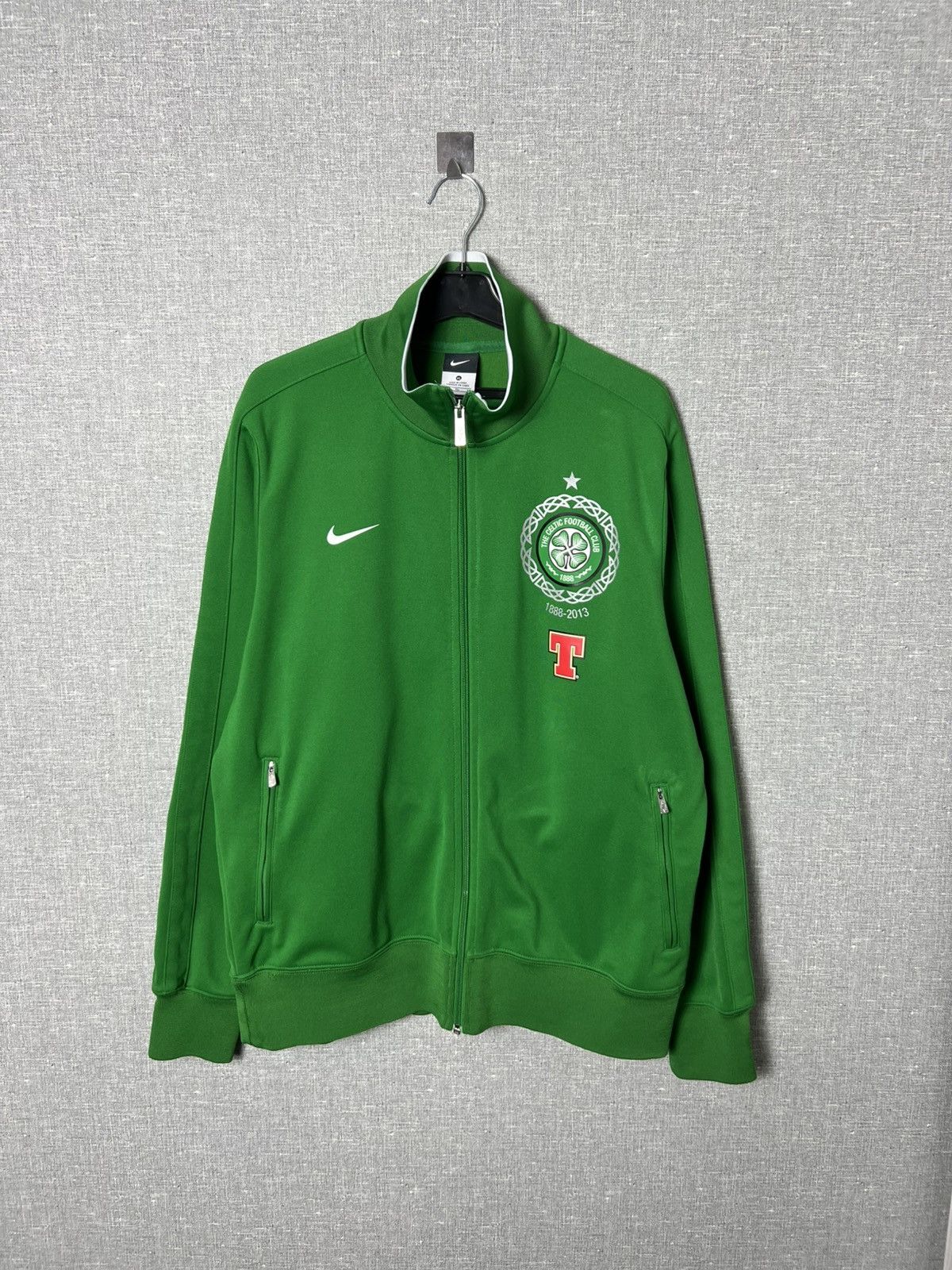 Nike Rare 2012/13 Nike Celtic Football Track Top Training Jacket Size US XL / EU 56 / 4 - 2 Thumbnail
