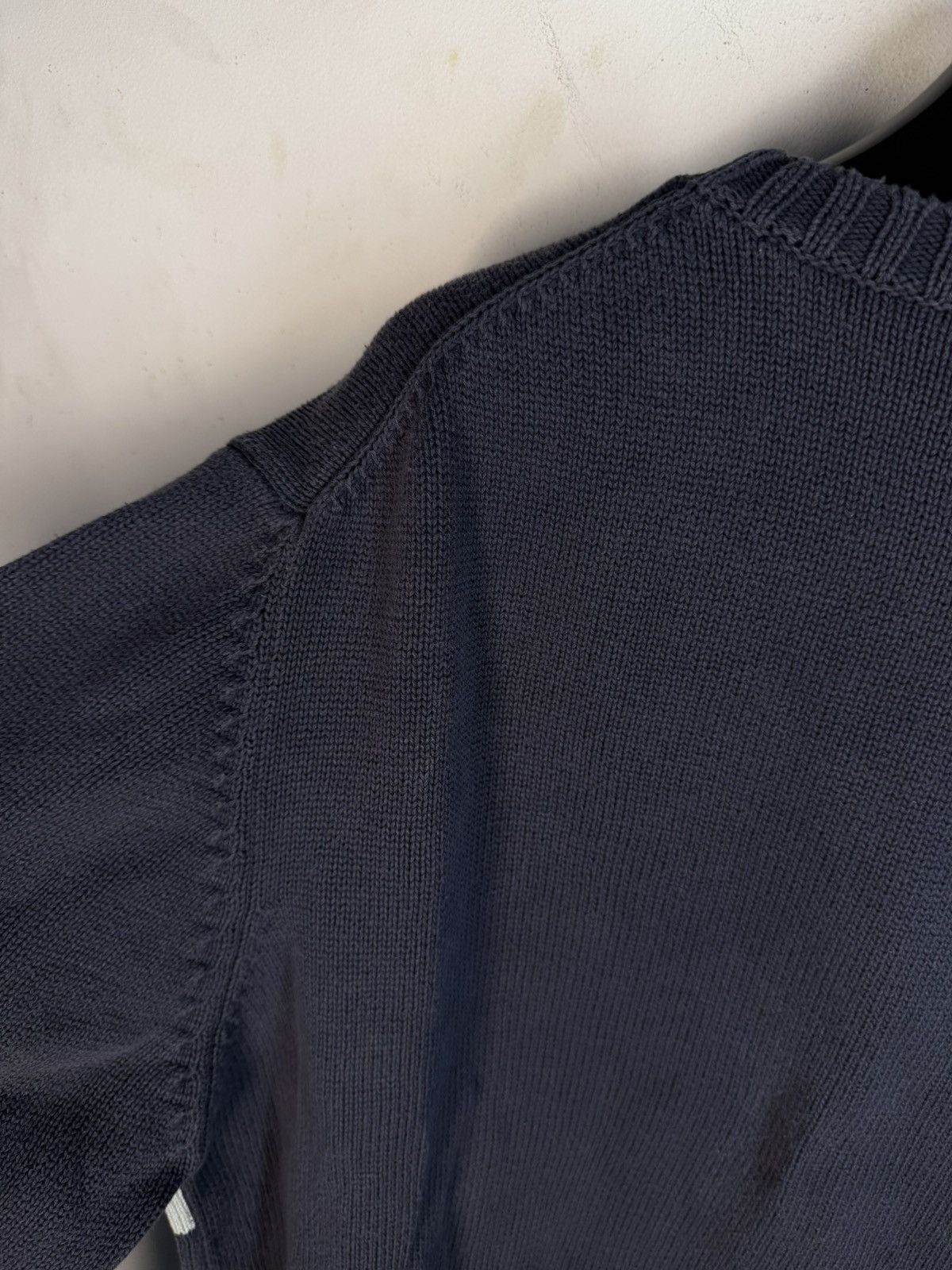 Yves Saint Laurent Royal Blue YSL Sweater Knit Big Logo Vintage Sweatshirt Rare Size US L / EU 52-54 / 3 - 15 Thumbnail