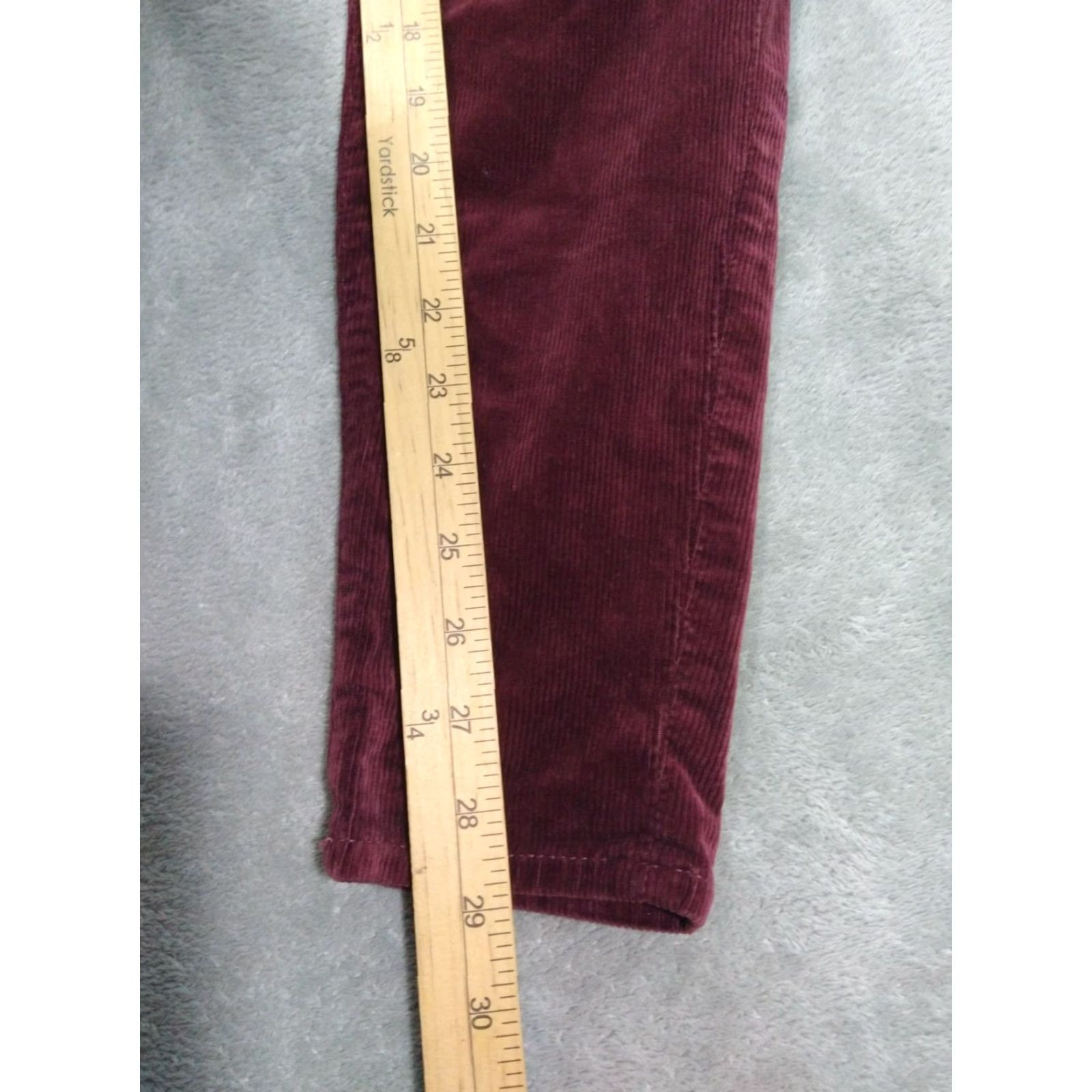American Eagle Outfitters American Eagle Outfitters Jeans Womens 8 Red Corduroy Jegging High Rise Button Stretch Retro 90s Mens Womens Boys Girls Size 30" / US 8 / IT 44 - 5 Thumbnail