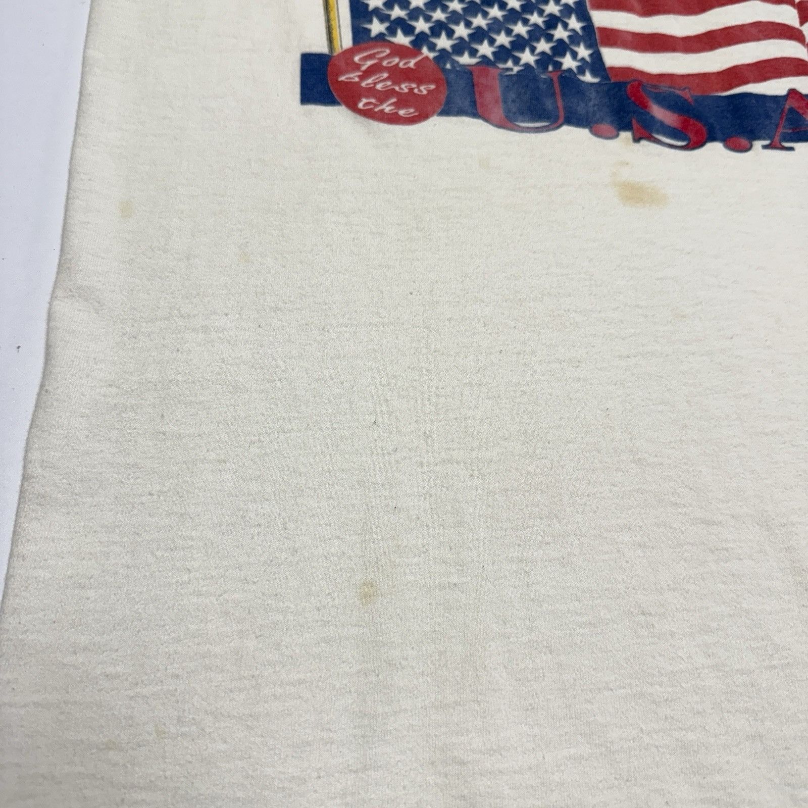 Vintage Vintage American Flag Blad Eagle T Shirt Mens M 18x27.5 USA Size US M / EU 48-50 / 2 - 9 Thumbnail