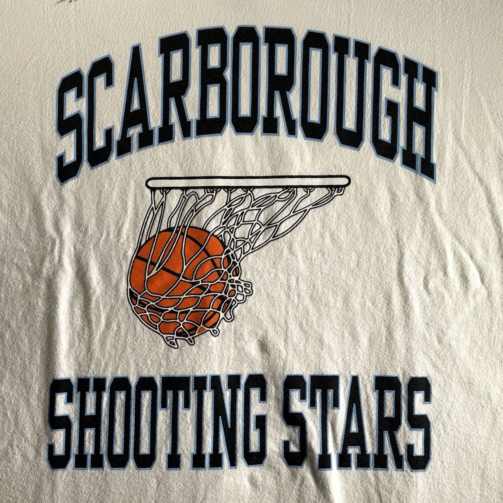 Vintage OVO Shirt Mens XL Scarborough Shooting Stars Limited Edition CEBL Drake Drake Logo Cotton T-Shirt White Short Sleeve Round Neck 2020s Size US XL / EU 56 / 4 - 7 Thumbnail