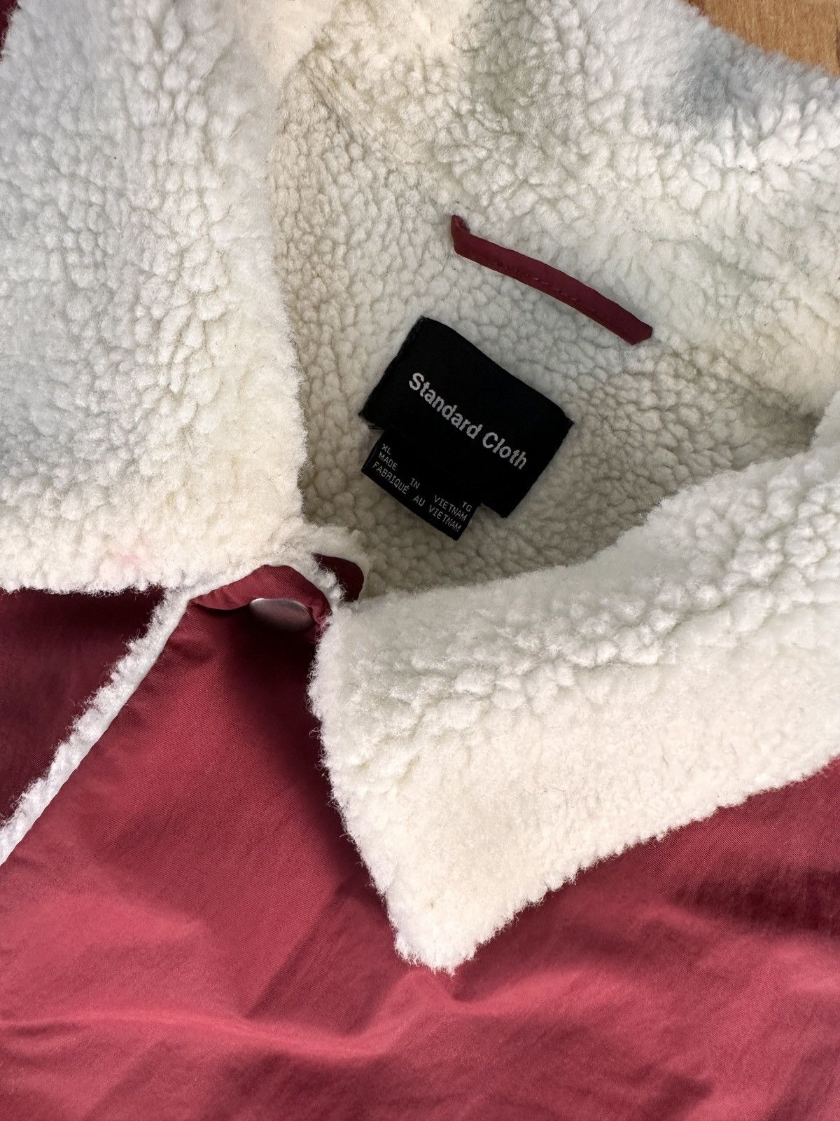 Standard Cloth Urban Outfitters burgundy Standard Cloth Fleece jacket. Size US XL / EU 56 / 4 - 2 Thumbnail
