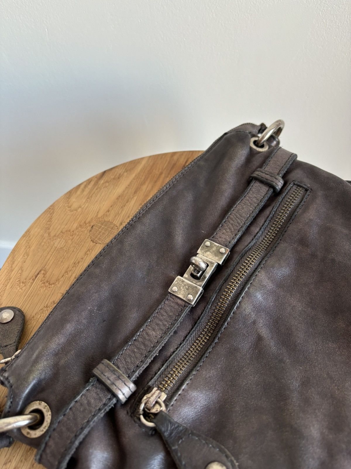 Vintage Vintage Mer Du Sud Leather Croosbody Bag Size ONE SIZE - 9 Thumbnail