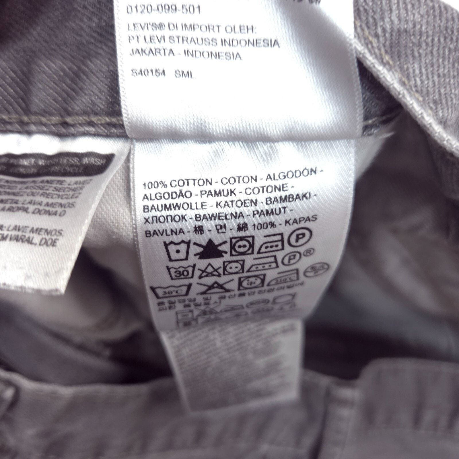 Levi's Levi's 569 Jeans Mens 38x29 Gray Loose Straight Minimalist Size US 38 / EU 54 - 3 Thumbnail