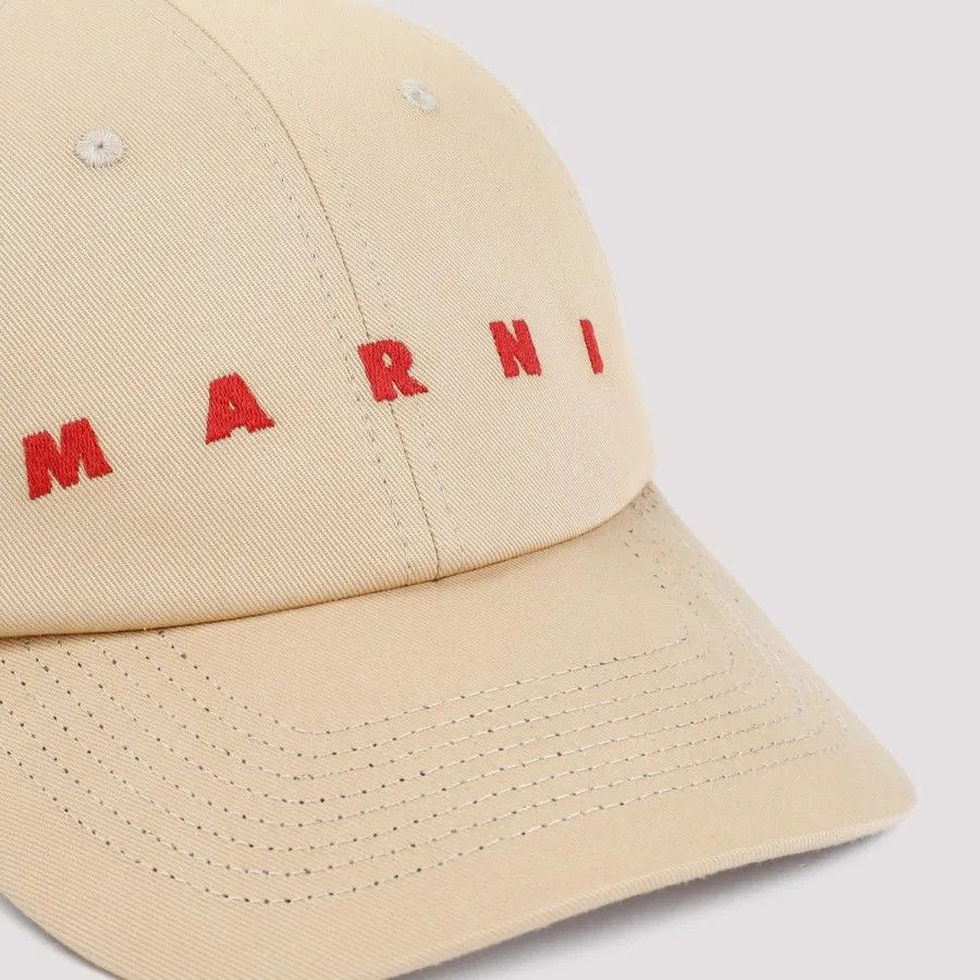 Marni o1w1db1em1224 Baseball ( Cap & Hat ) in Buttercream Size ONE SIZE - 3 Thumbnail
