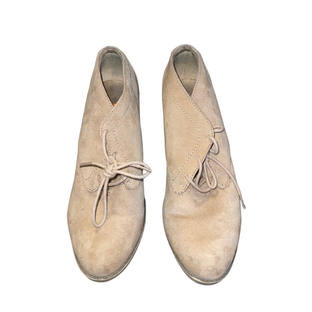Other Rocket Dog Suede Ankle Boots Beige Lace up Chunky Heel Y2K Size US 9 / IT 39 - 2 Thumbnail