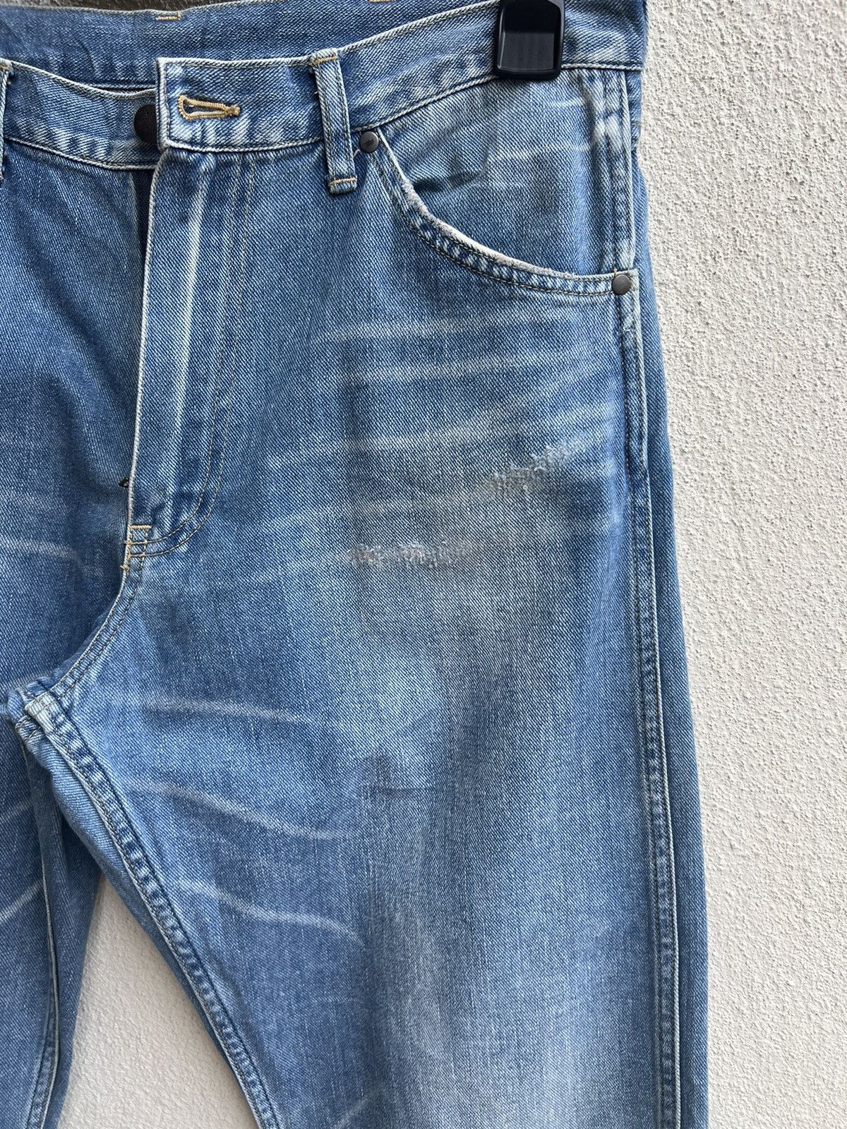 Bape Bathing Ape Nigo Era Wranlger Inspired Distress Denim Jeans Size US 32 / EU 48 - 11 Thumbnail