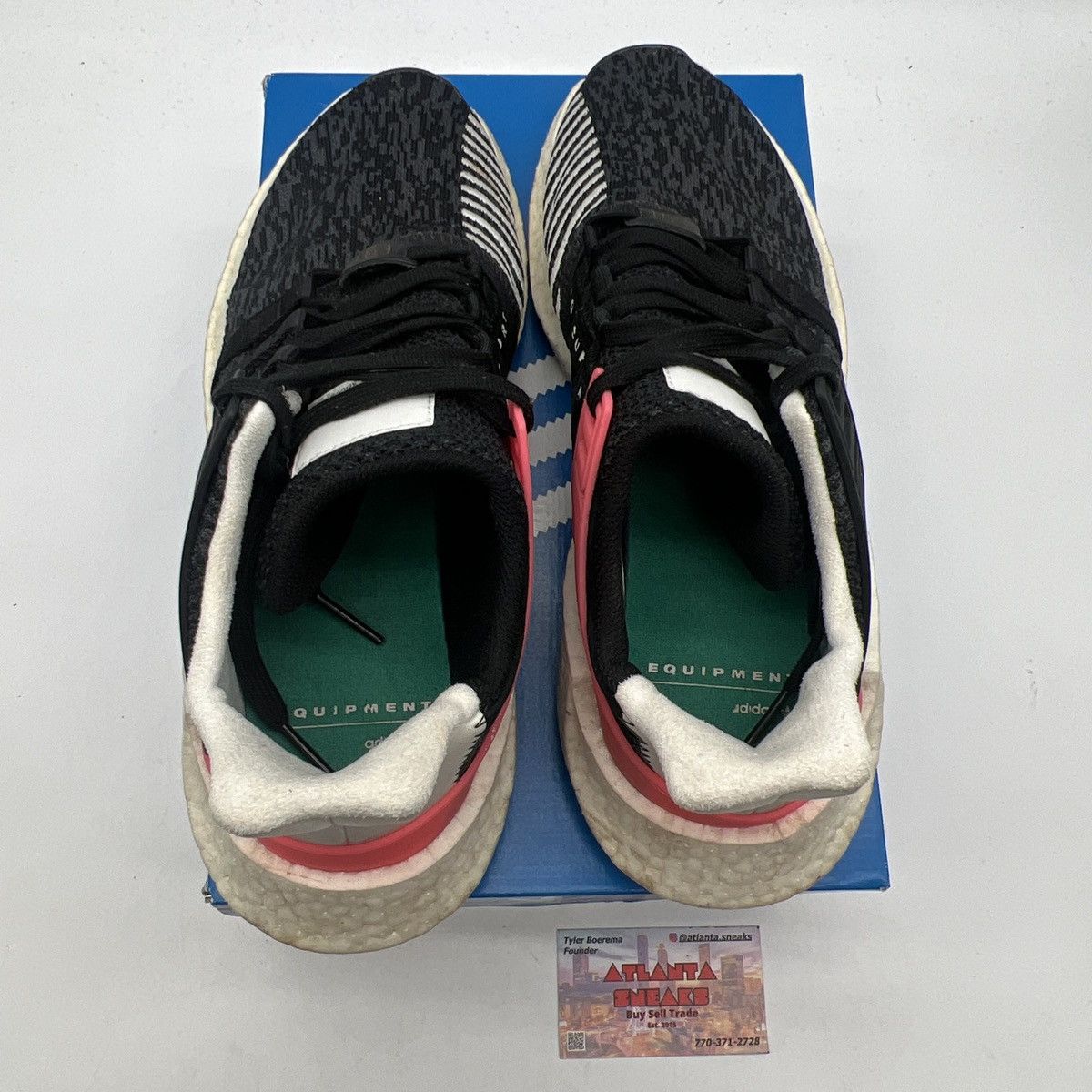 Adidas Eqt support 93/17 core black turbo red Size US 10.5 / EU 43-44 - 7 Thumbnail