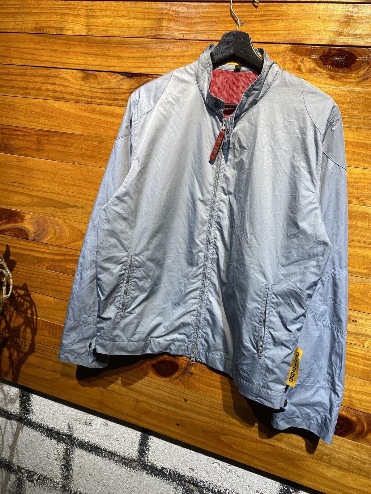 291295=Homme Vintage 291295-Homme Light Grey Nylon Jacket – Minimalist Size US M / EU 48-50 / 2 - 4 Thumbnail
