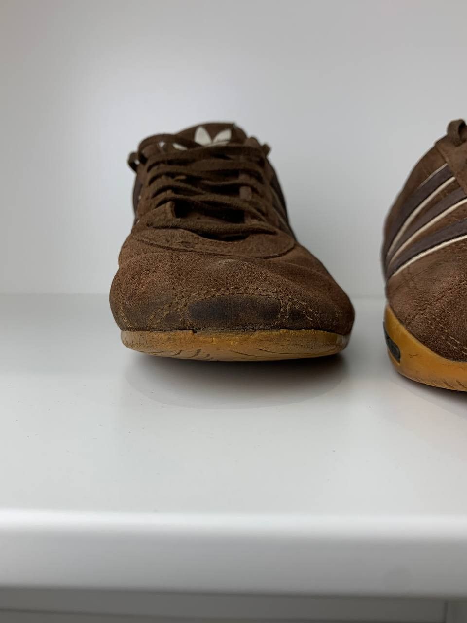 Adidas Adidas Tuscany Goodyear Brown Leather Driving Shoes Size US 7 / EU 40 - 5 Thumbnail