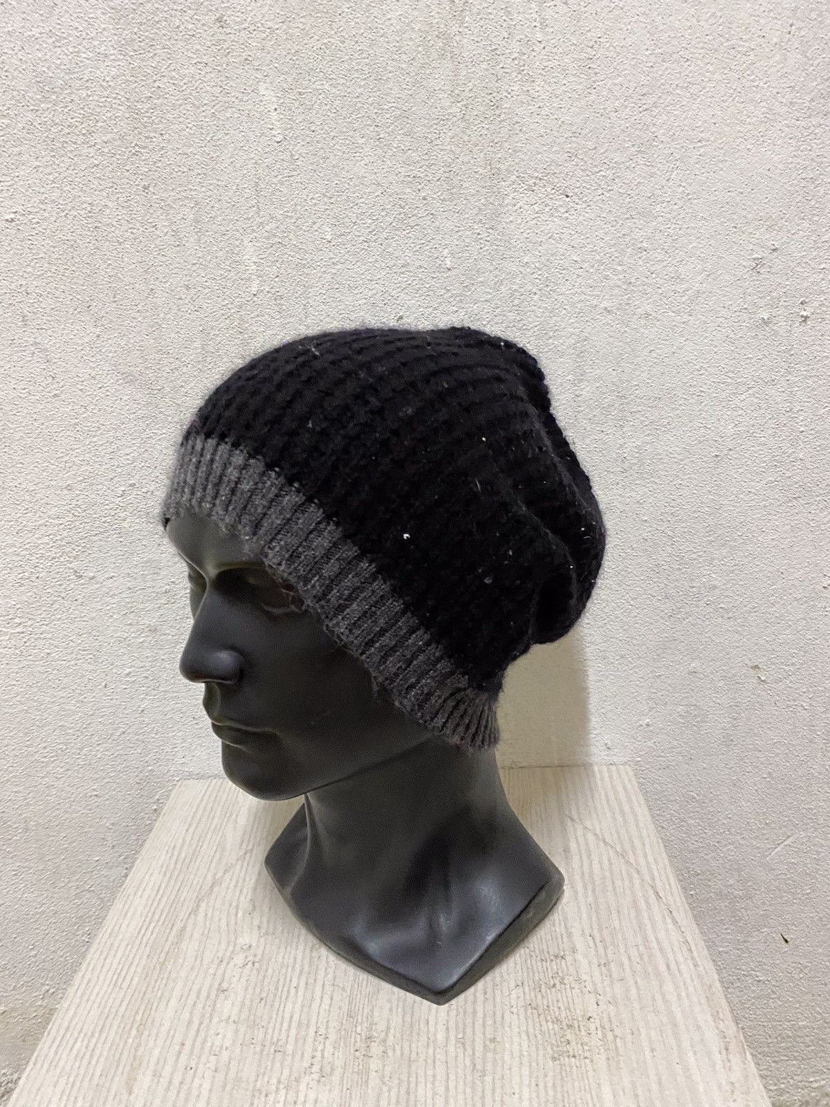 Japanese Brand × Vintage Japanese Brand Rare Design Knit Beanie Hat I Size ONE SIZE - 3 Thumbnail
