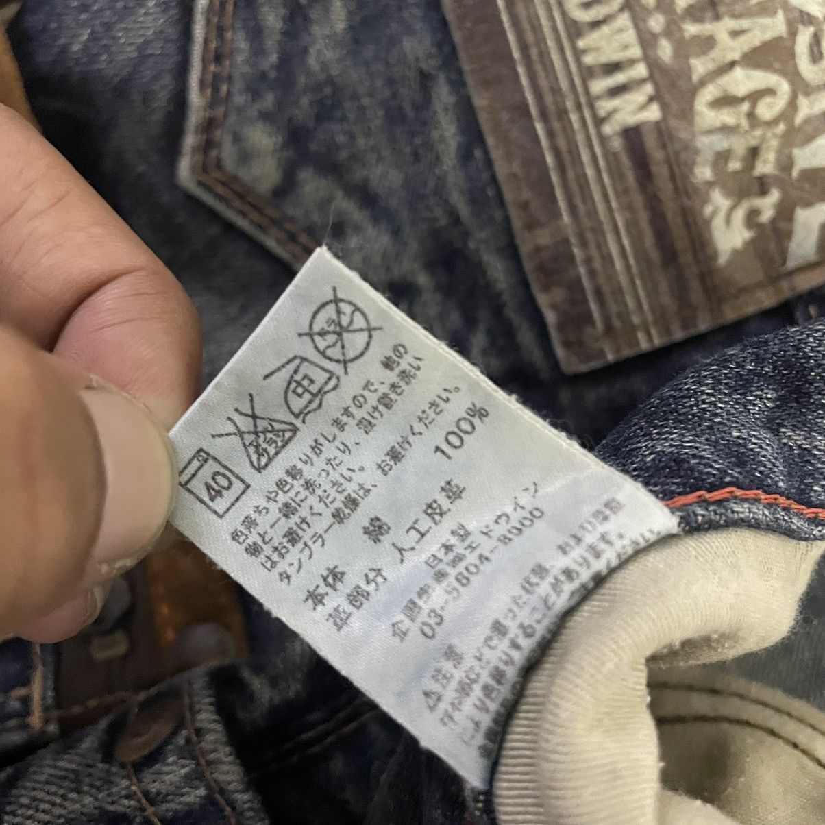 Edwin × Vintage 🇯🇵 EDWIN EXCLUSIVE VINTAGE WASHED LEATHER POCKET DENIM PANTS Size US 34 / EU 50 - 13 Thumbnail