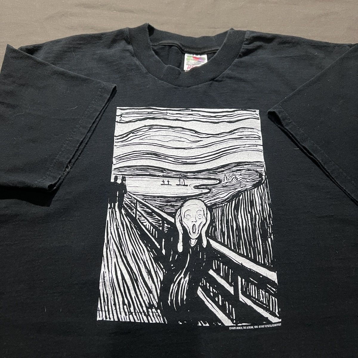 Vintage Vintage 90s THE SCREAM By EDVARD MUNCH Art Tee XL Graphic Size US XL / EU 56 / 4 - 3 Thumbnail
