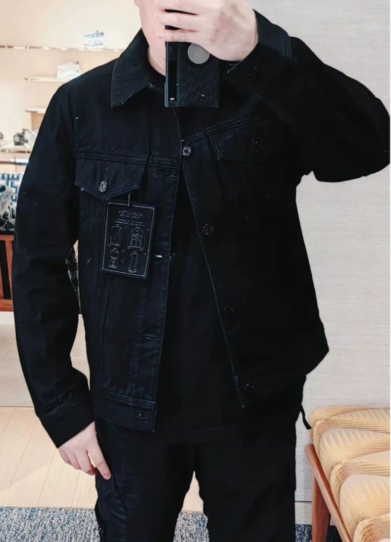Louis Vuitton Louis Vuitton Black Tag DNA Denim Jacket Size US L / EU 52-54 / 3 - 7 Thumbnail