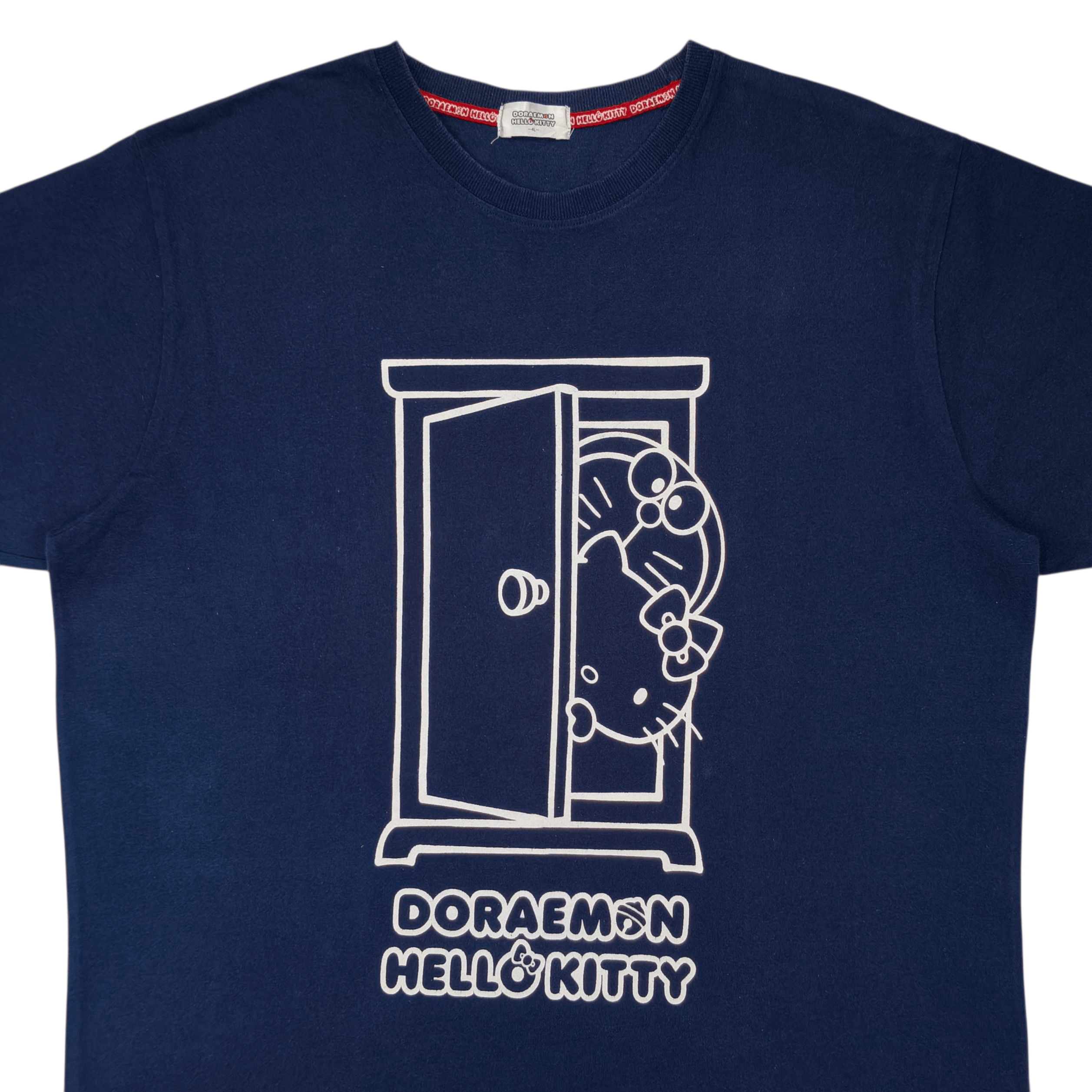 Cartoon Network Doraemon x Hello Kitty Big Logo Blue Tee Shirt Size US XL / EU 56 / 4 - 2 Thumbnail