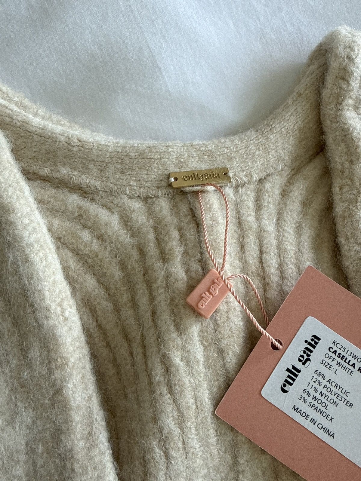 Cult Gaia Cult Gaia Castella Knit Cardigan Size L / US 10 / IT 46 - 2 Thumbnail