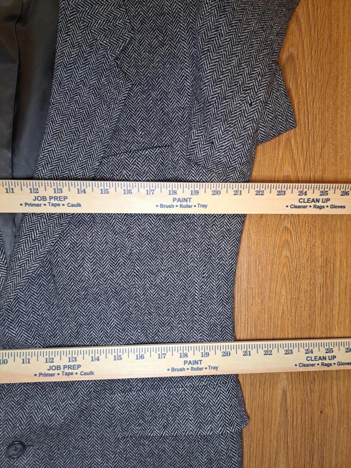Hart Schaffner Marx Hart Schaffner Marx Sport Coat Mens 42R Herringbone Wool Size 42R - 11 Thumbnail