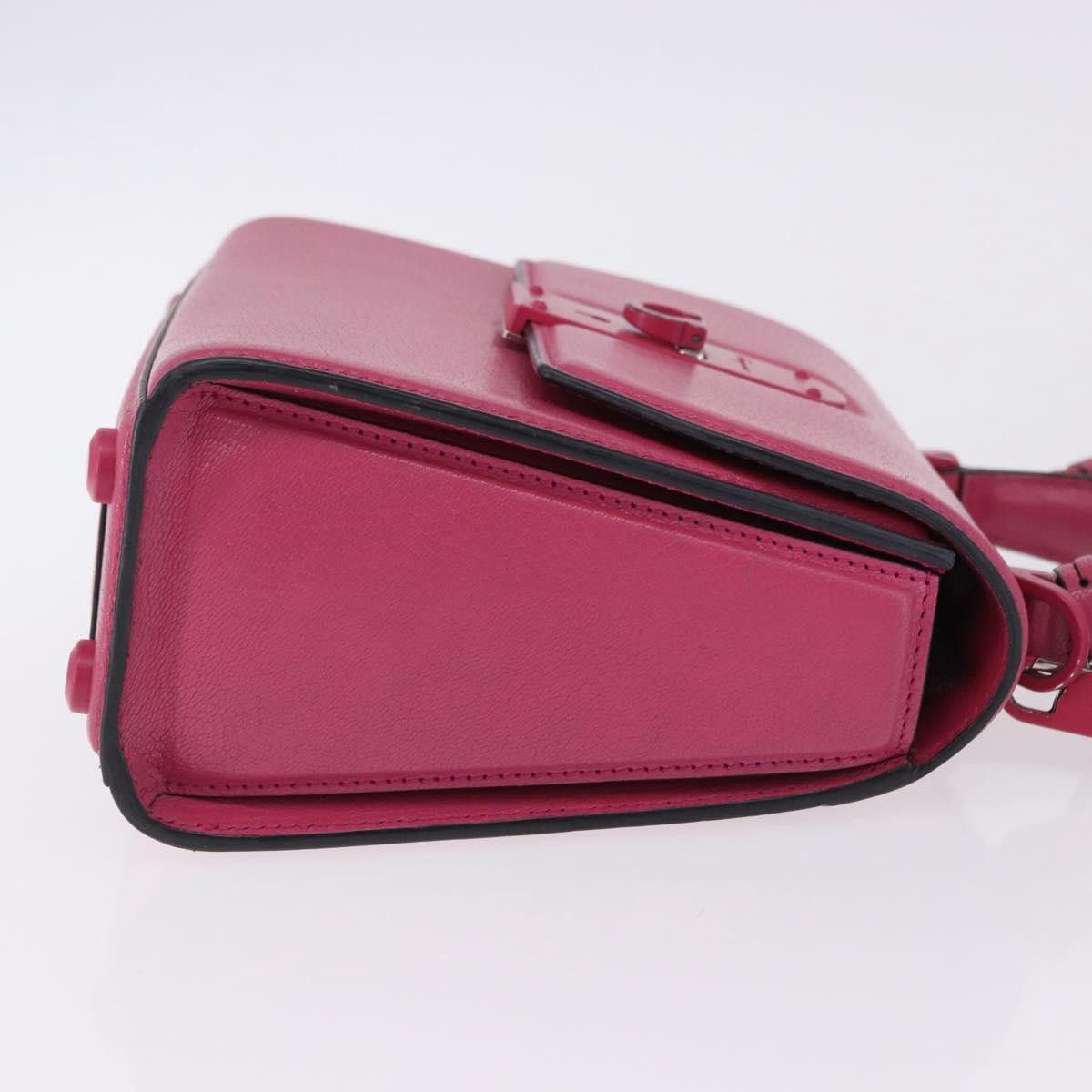 Salvatore Ferragamo Salvatore Ferragamo Gancini Hand Bag Leather 2way Pink Size ONE SIZE - 3 Thumbnail
