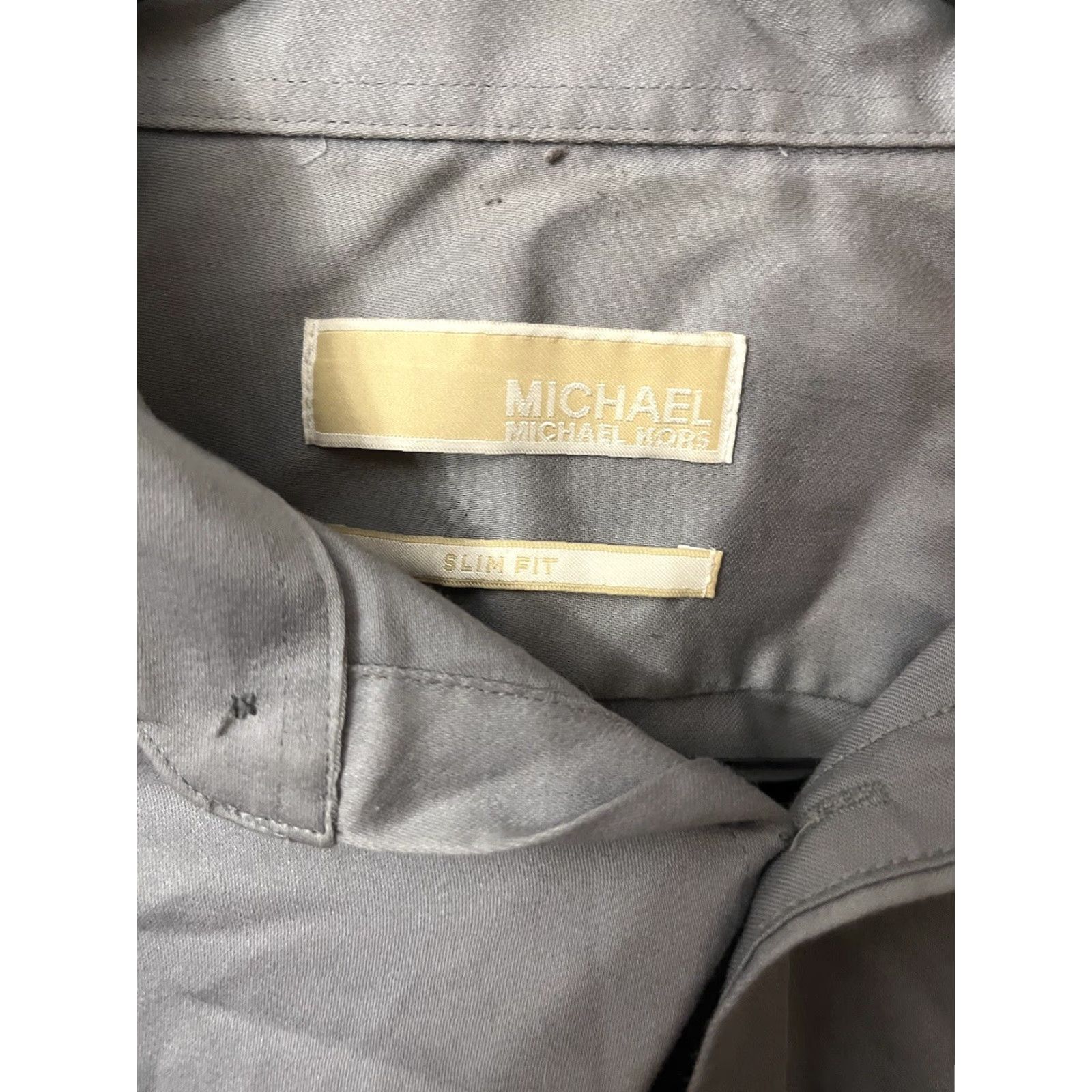 Michael Kors VINTAGE Michael Kors Shirt Men Button-Up 15.5 32/33 Gray Long Sleeve Non-Iron Modern Casual Mens Size US M / EU 48-50 / 2 - 4 Thumbnail