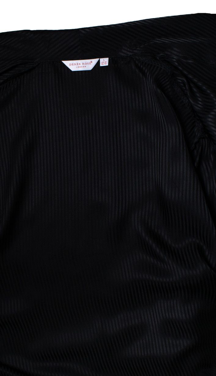 Derek Rose Derek Rose, striped black bedroom jacket Size US L / EU 52-54 / 3 - 6 Thumbnail