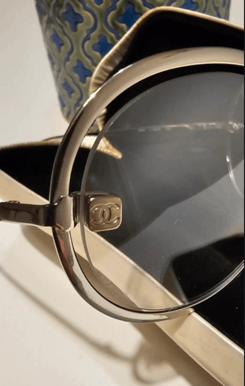 Chanel CHANEL Sunglasses 4030 Rimless Rhinestone 4017 Shields Size ONE SIZE - 4 Thumbnail