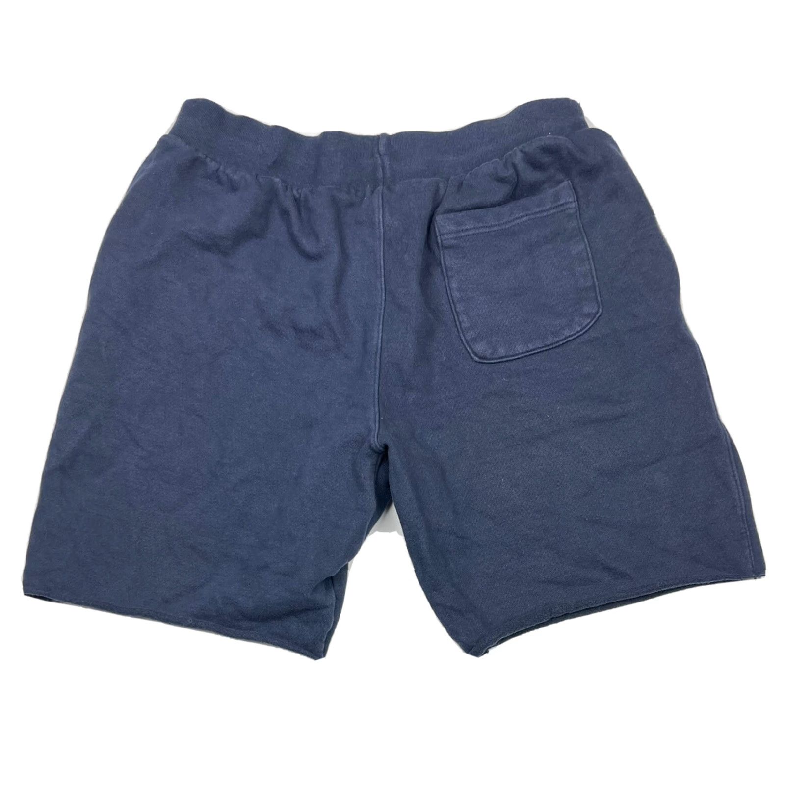 Champion Champion Mens Logo Reverse Weave SweatShorts Short Gym Blue XL Regular Inseam 10 in Adjustable Drawstring Reversible Sports Athletic Activewear Size US 36 / EU 52 - 3 Thumbnail