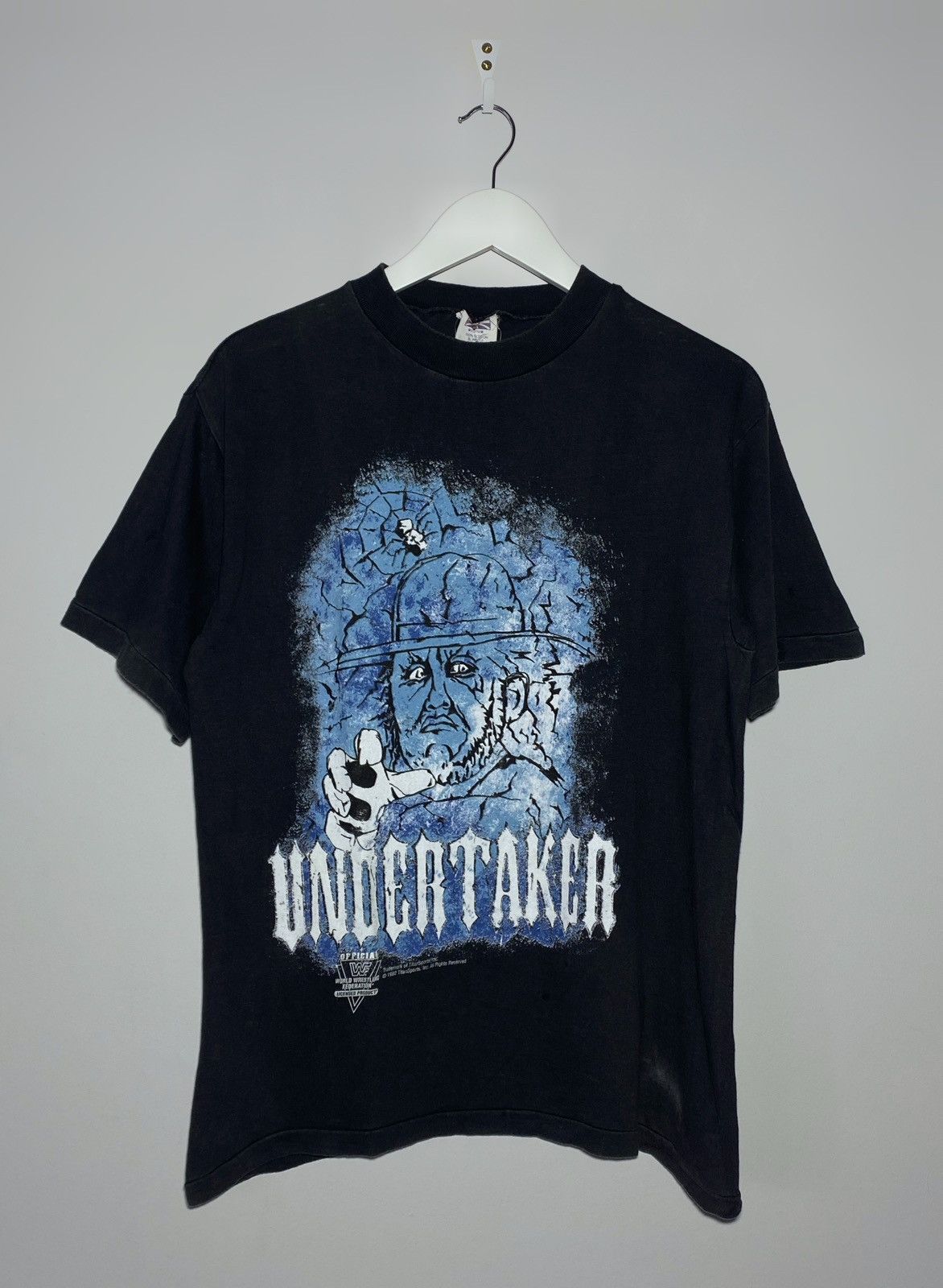 WWE Vintage WWF Undertaker 1992 Titan Sport Single Stitch Shirt Size US M / EU 48-50 / 2 - 1 Thumbnail