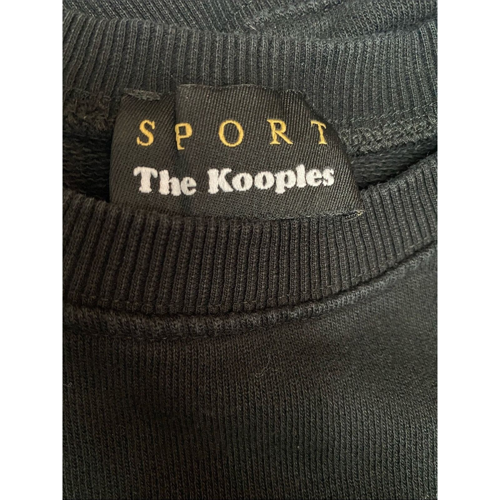 The Kooples The Kooples Sport Black Distressed Sweatshirt 2= Medium EUC Size M / US 6-8 / IT 42-44 - 3 Thumbnail