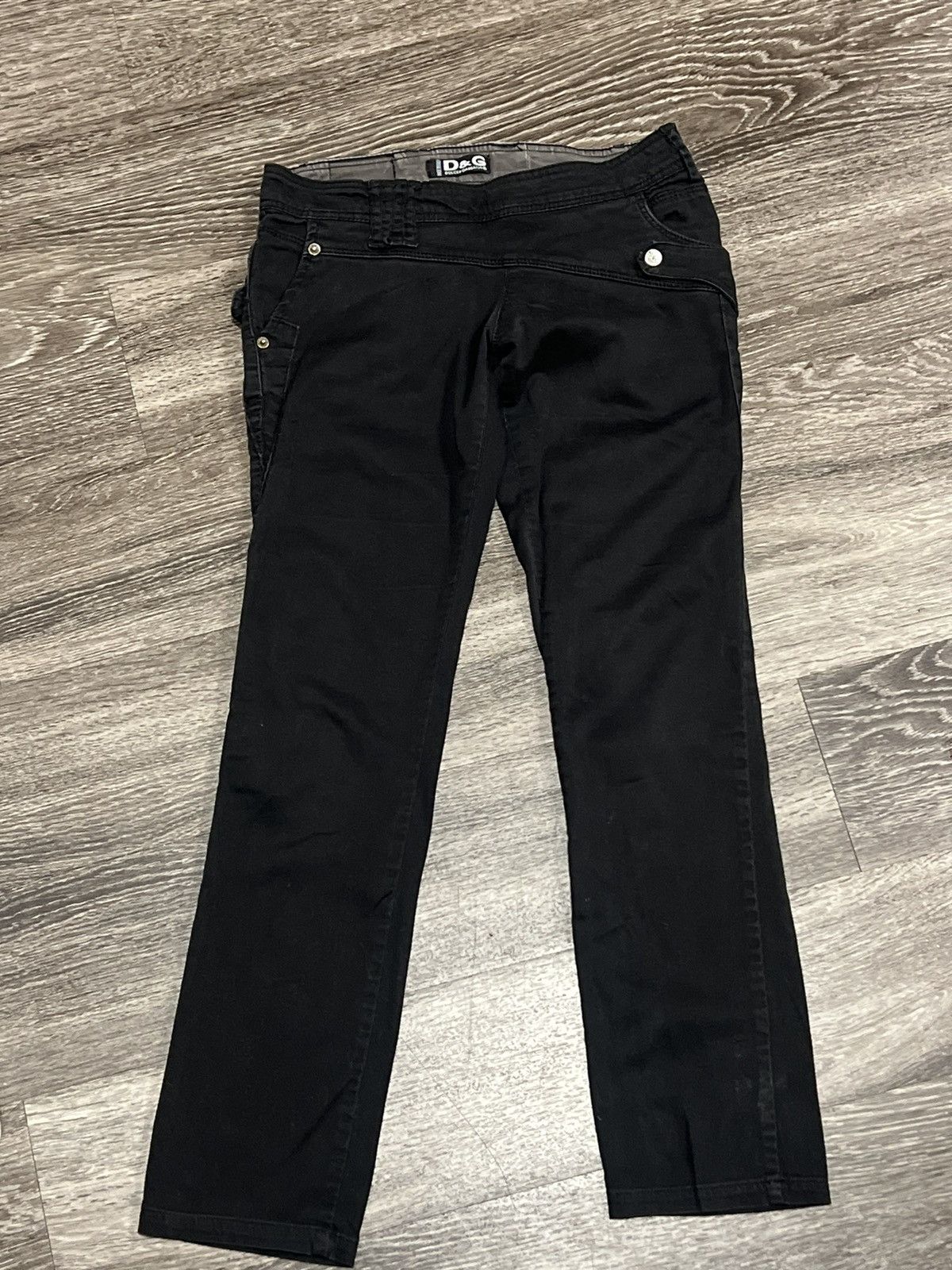 Designer × Dolce & Gabbana × Vintage Dolce & Gabbana Cross Button Pants Size 27" / US 4 / IT 40 - 2 Thumbnail