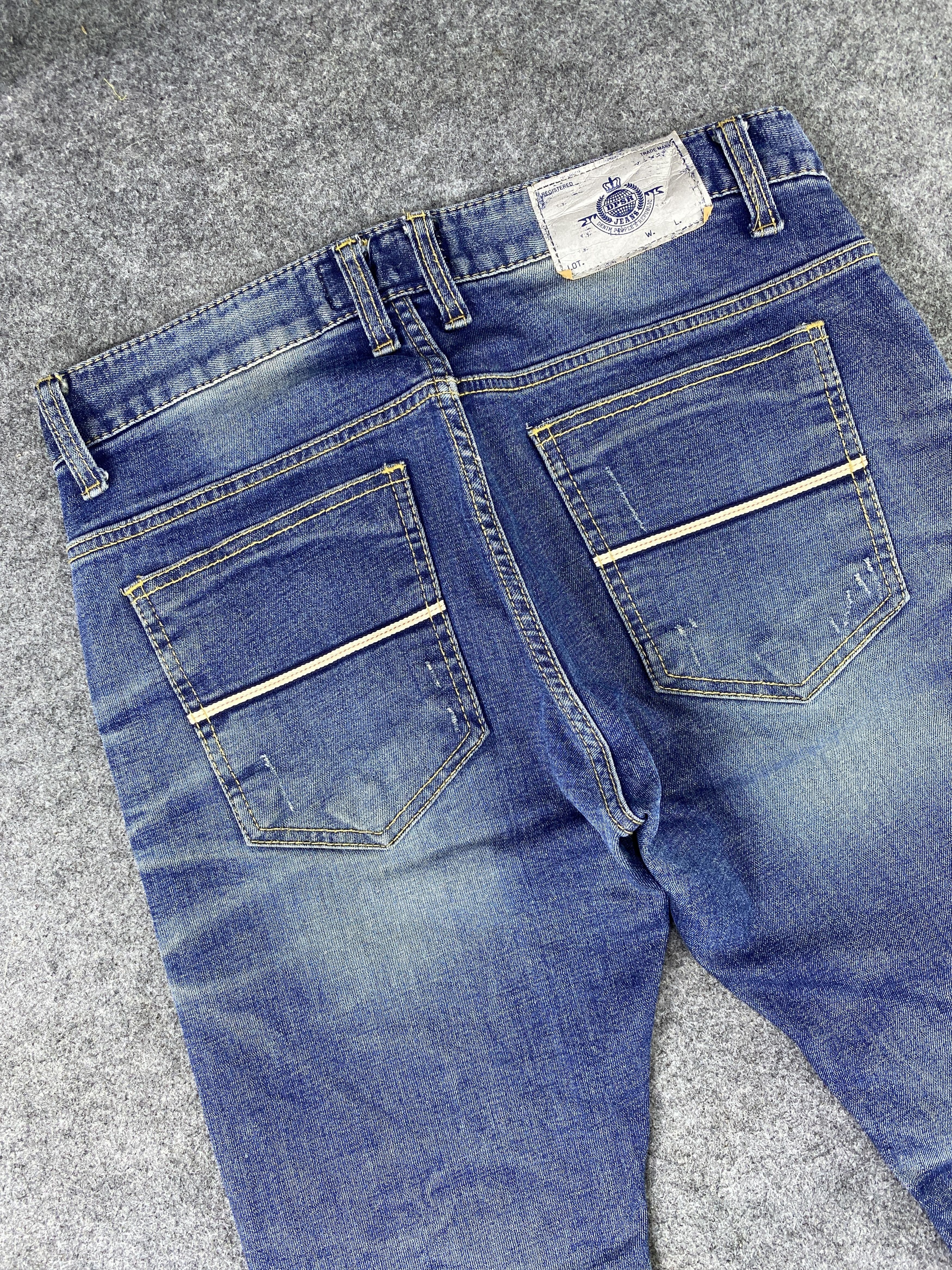Japanese Brand Japanese Brand DPSR Distressed Blue Wash Denim - J1080 Size US 32 / EU 48 - 6 Thumbnail