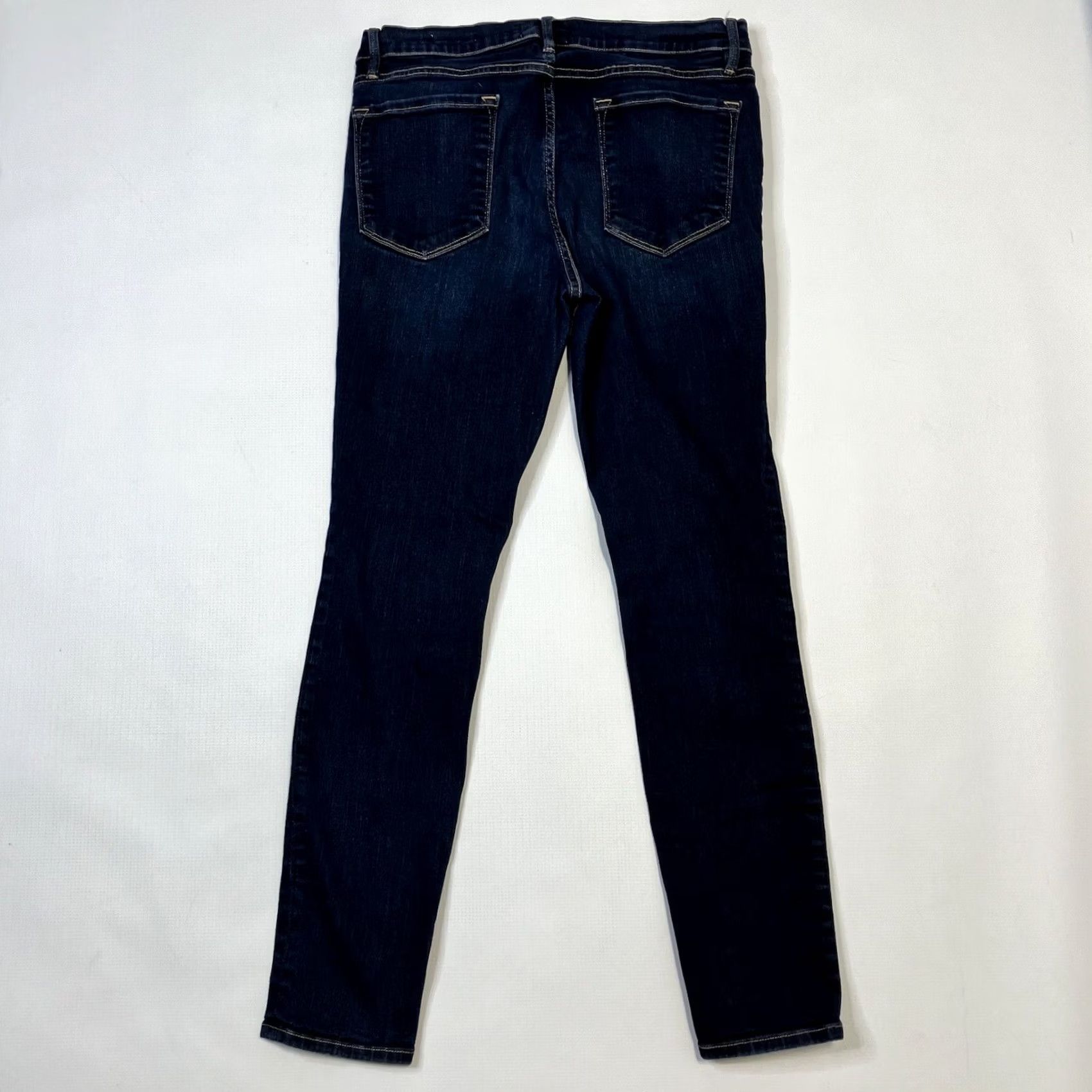 Frame FRAME Le Skinny de Jeanne MidRise Jeans Slim Skinny Dark Wash 28” Inseam 32 Women Size 24" / US 00 / IT 34 - 2 Thumbnail