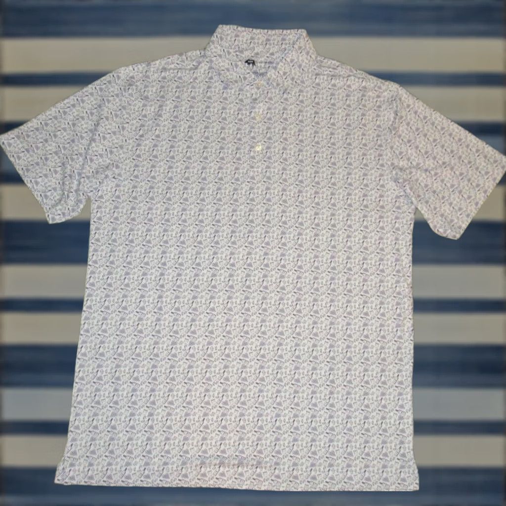 Vintage ONWARD RESERVE Moscow Mule Short Sleeve Performance Polo Shirt Large Mens Polo Size US L / EU 52-54 / 3 - 1 Thumbnail
