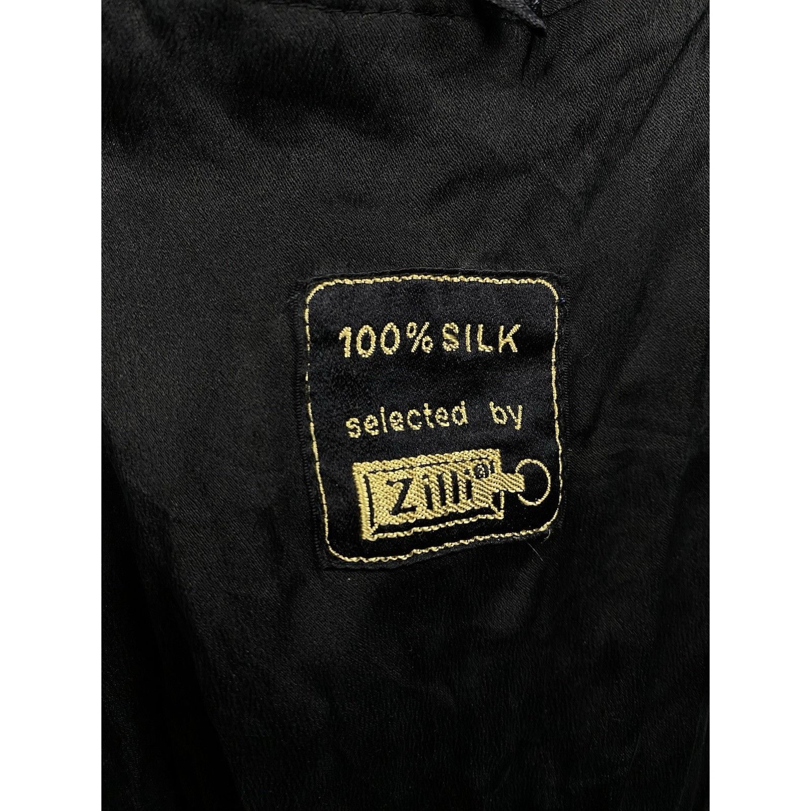 Zilli Zilli Vintage Auth Monogram Men's Black Silk Jacket Size 52 Size US L / EU 52-54 / 3 - 10 Thumbnail